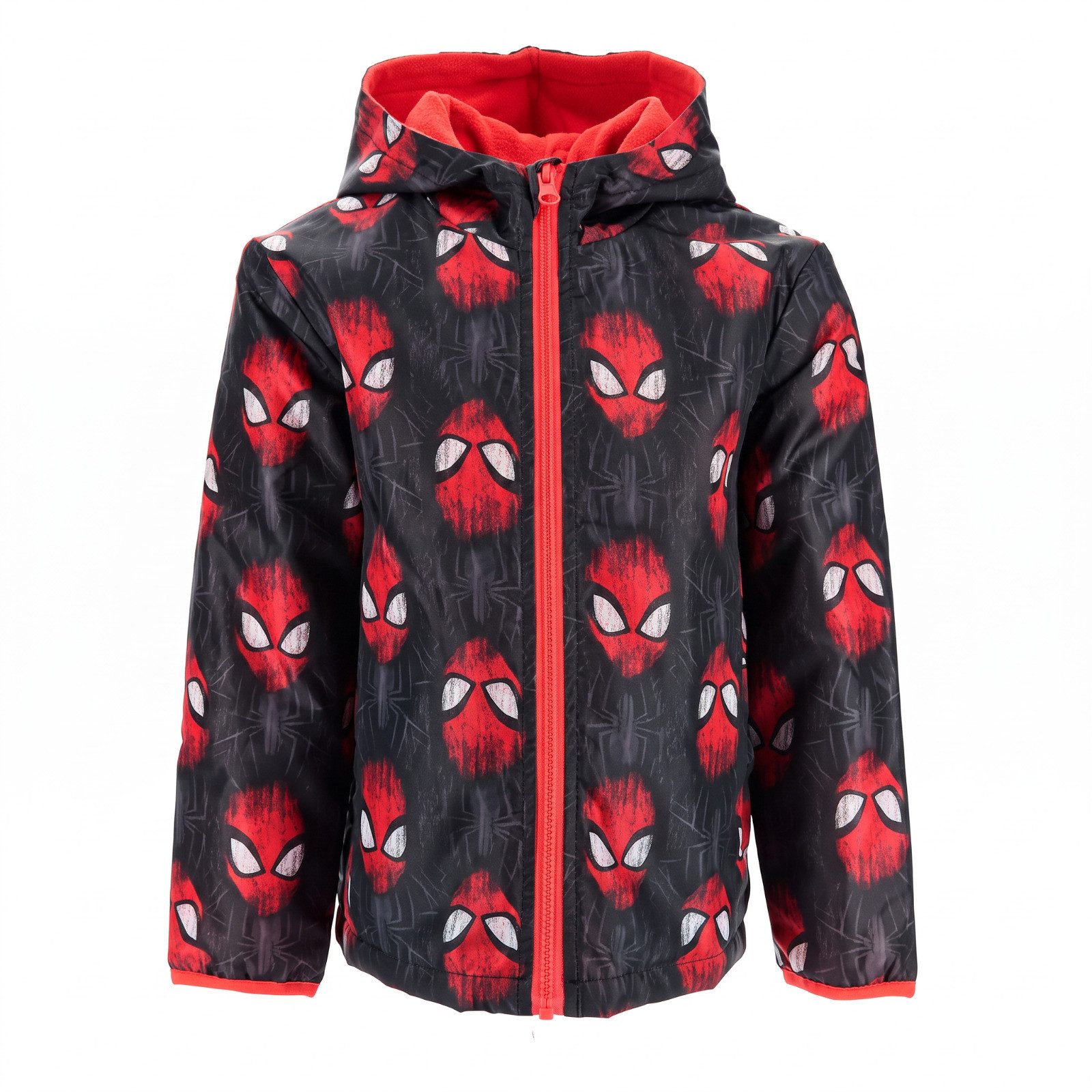 MARVEL Regenjacke Marvel Spiderman Kinder Herbstjacke Jungen Jacke mit Kapuze Gr. 98 bis 128