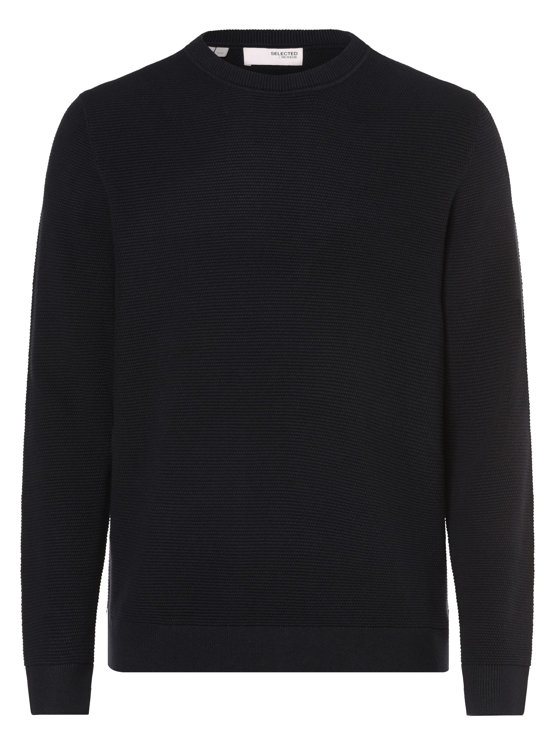 SELECTED HOMME Strickpullover "SLHROSS LS KNIT STRUCTURE CREW NECK NOOS" günstig online kaufen