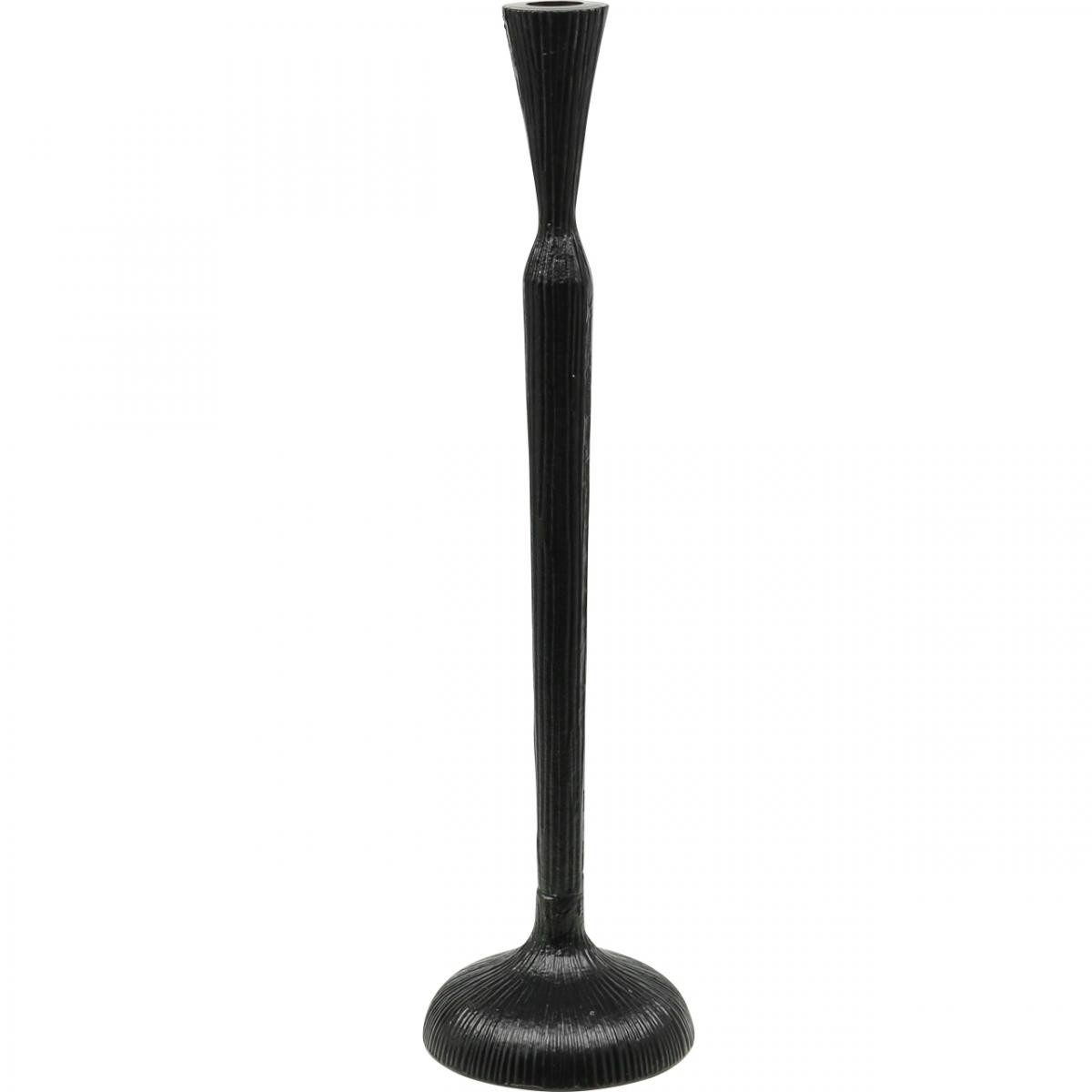 Florists Products Kerzenhalter Eleganter Kerzenständer Schwarz Metall - Kerzenhalter 46cm