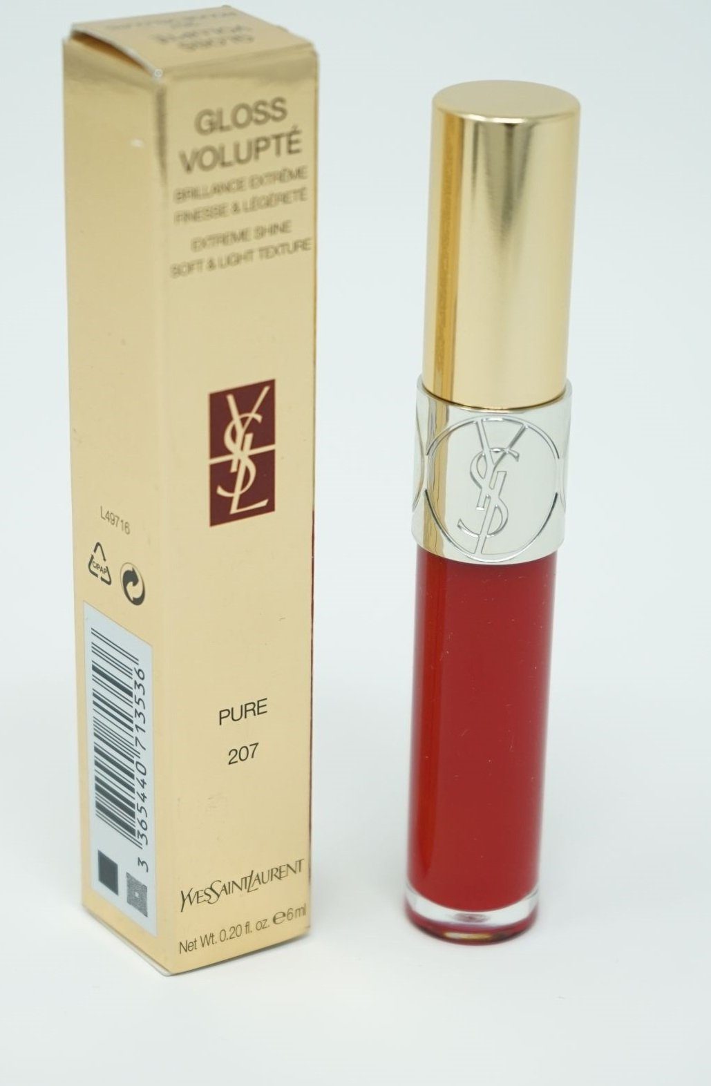 ESCADA YVES SAINT LAURENT Lipgloss Yves Saint Laurent Gloss Volupte Extreme Shine Pure 207 Rouge Velour