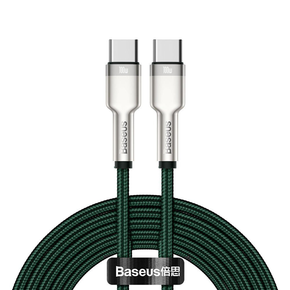 Baseus Metal Datenkabel USB Type C - USB Type C 100 W (20 V / 5 A) 2 m X-Link Lade-und Datenkabel