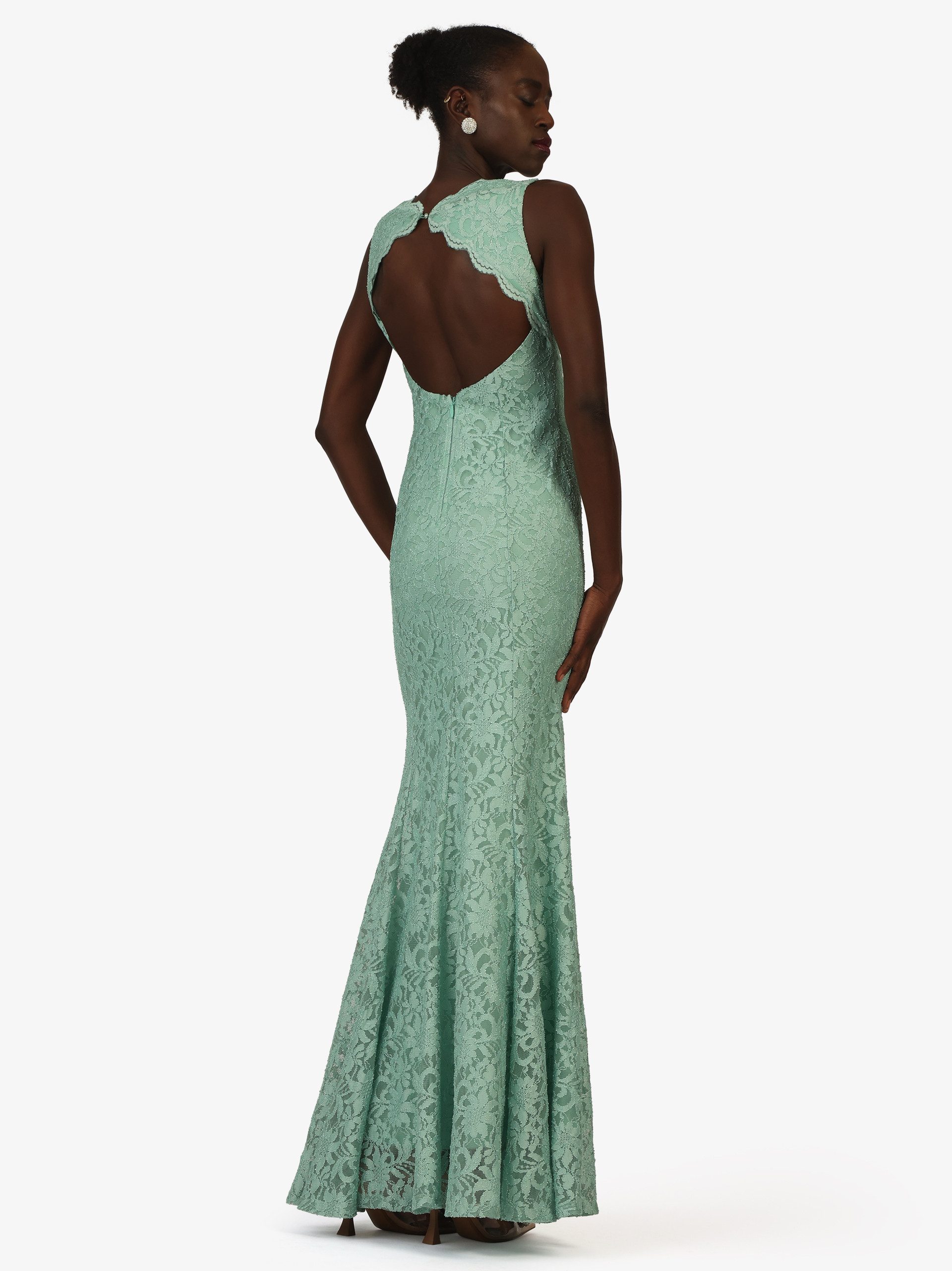 Kraimod Abendkleid mit V-Ausschnitt