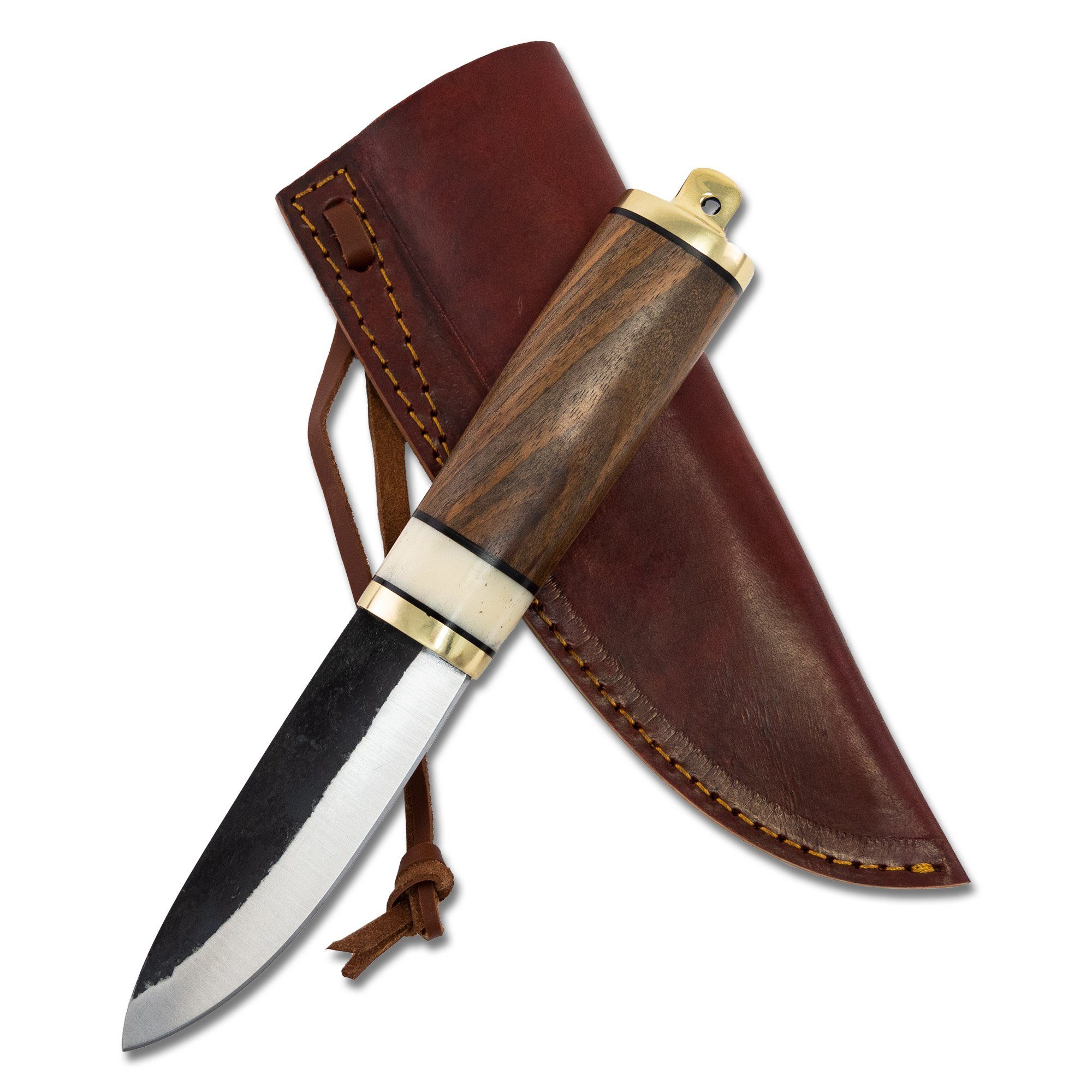 Vehi Mercatus Universalmesser Wikinger Messer Gotland mit Lederscheide Ess- und Gebrauchsmesser