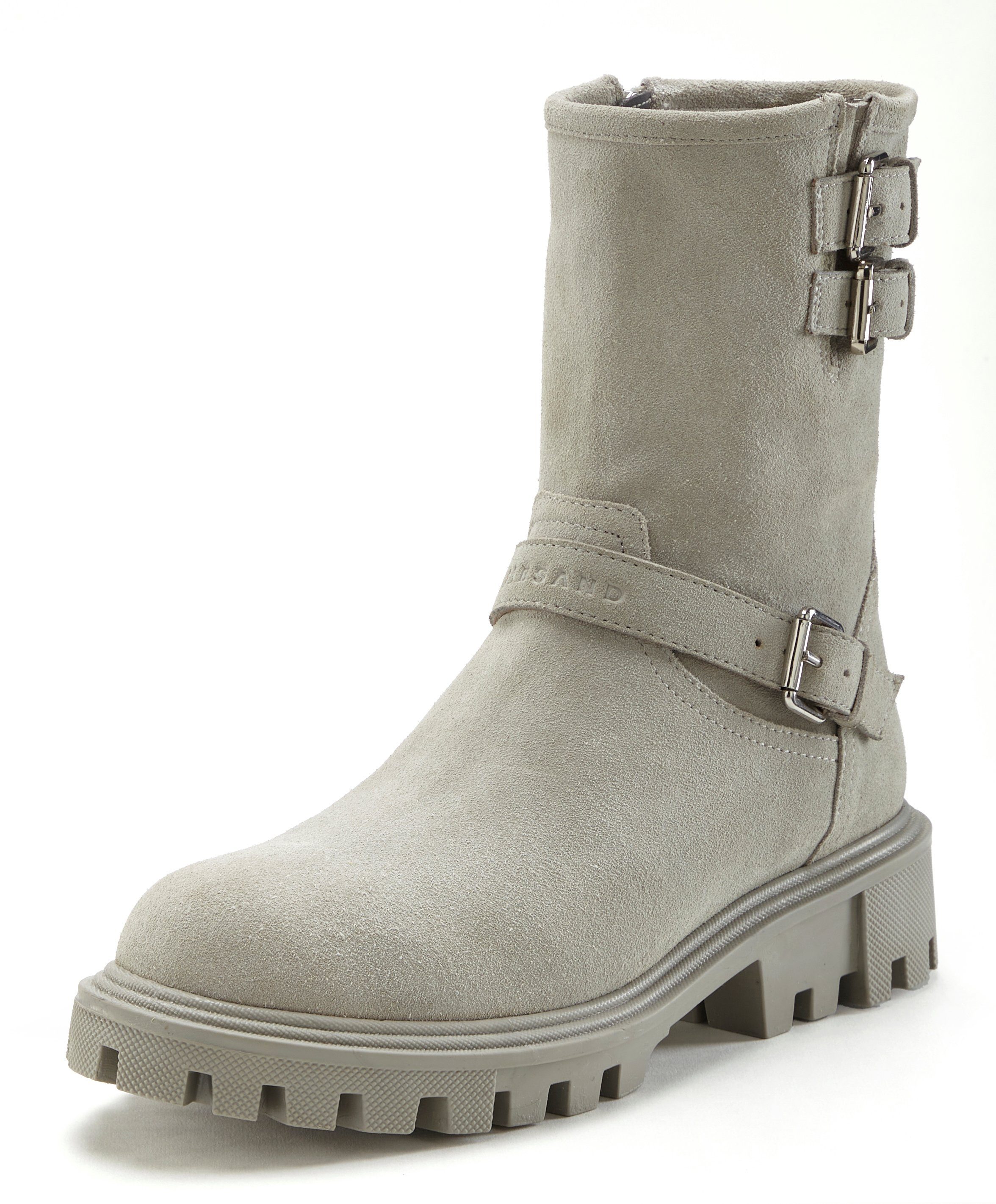 Elbsand Stiefel, Boots, Bikerboots, Lederstiefelette, Lederboots Stiefelette aus Leder mit trendigen Zierschnallen