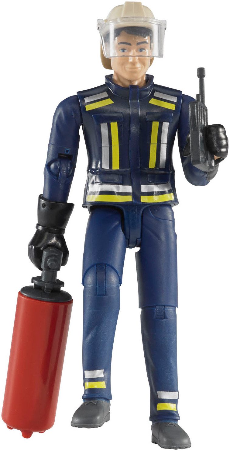 Bruder® Spielfigur bworld, Feuerwehrmann mit Zubehör (60100), Made in Europe