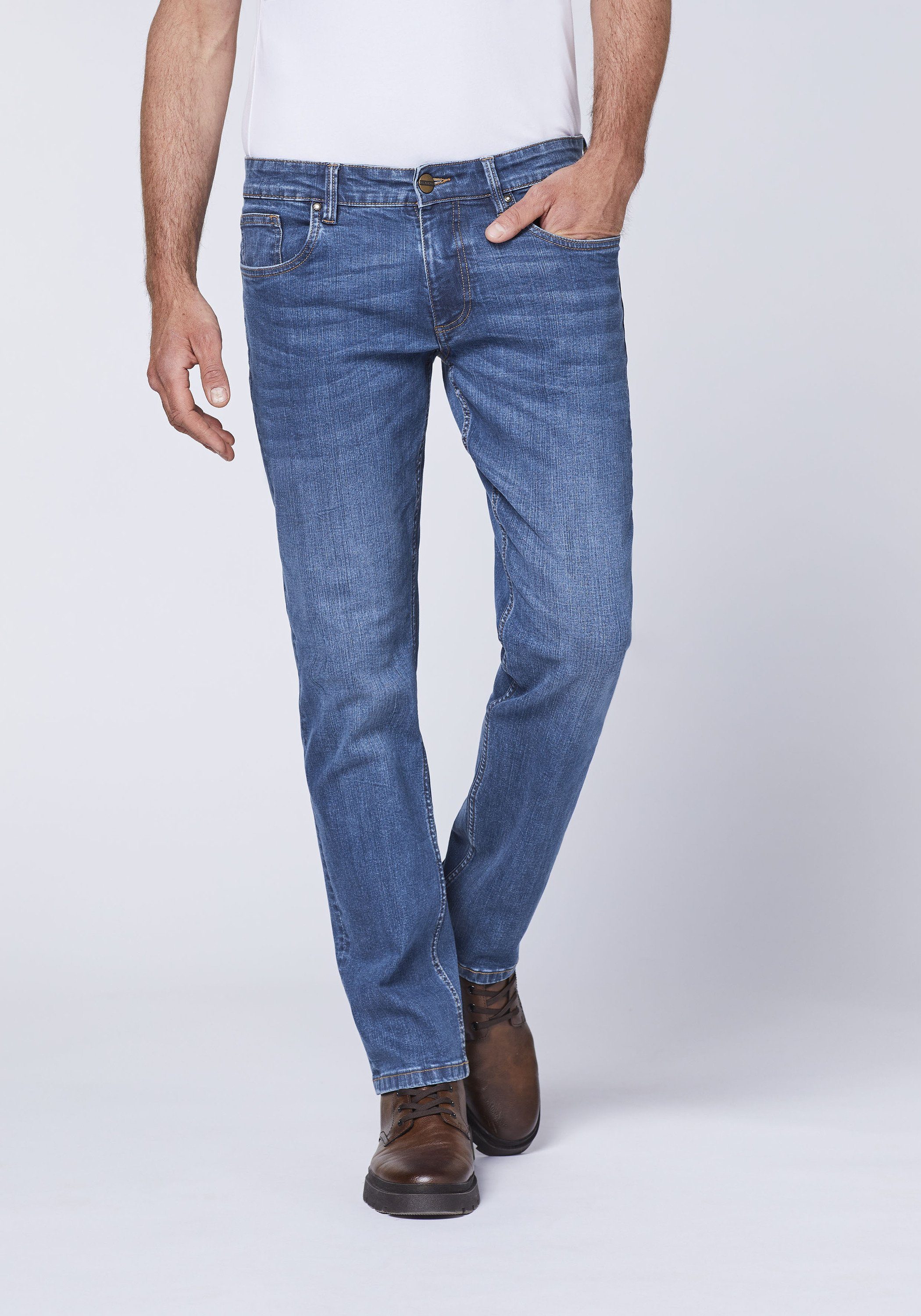 Oklahoma Jeans Slim-fit-Jeans mit Super-Stretch-Komfort