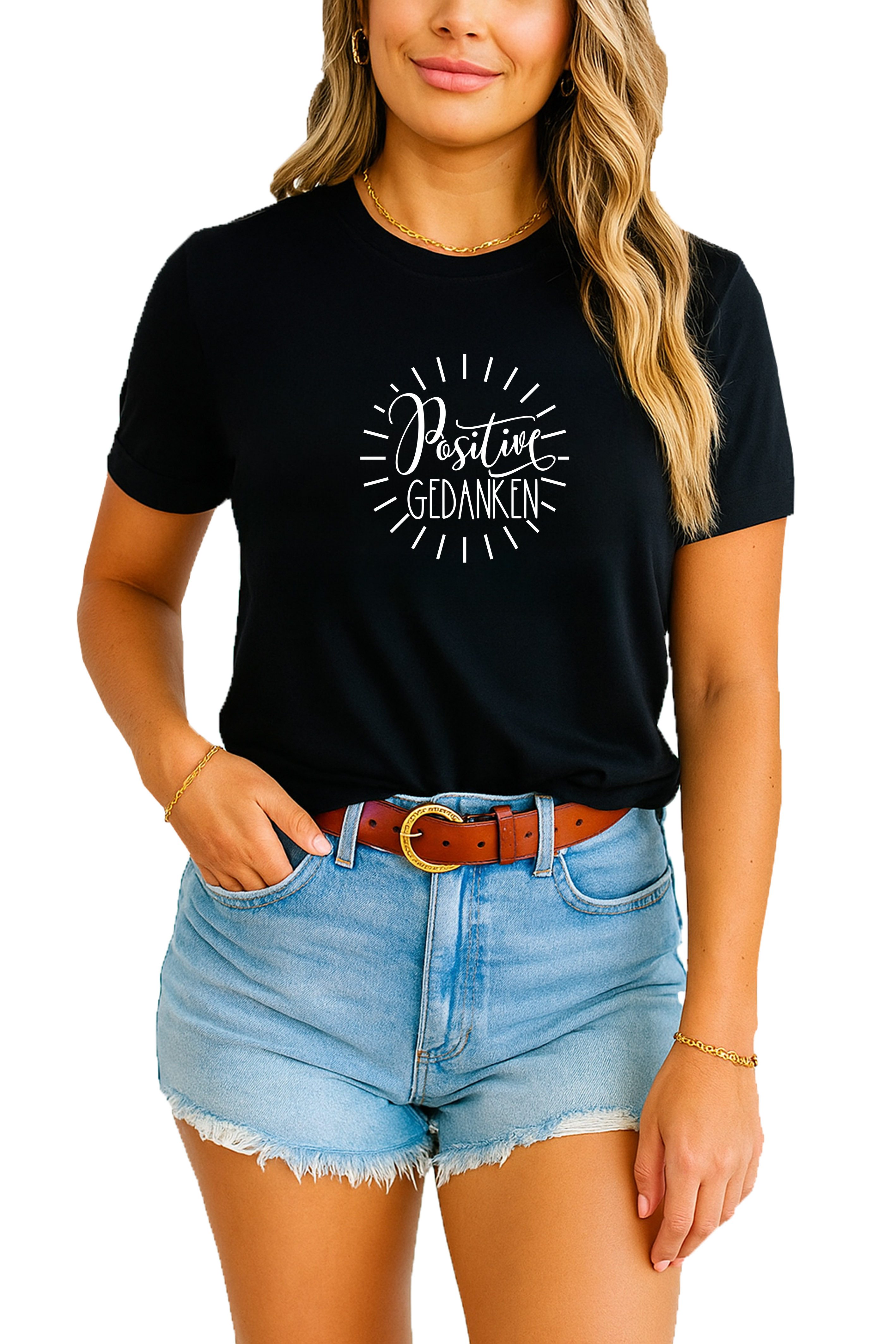 Banco T-Shirt Damen mit Spruch "Positive günstig online kaufen