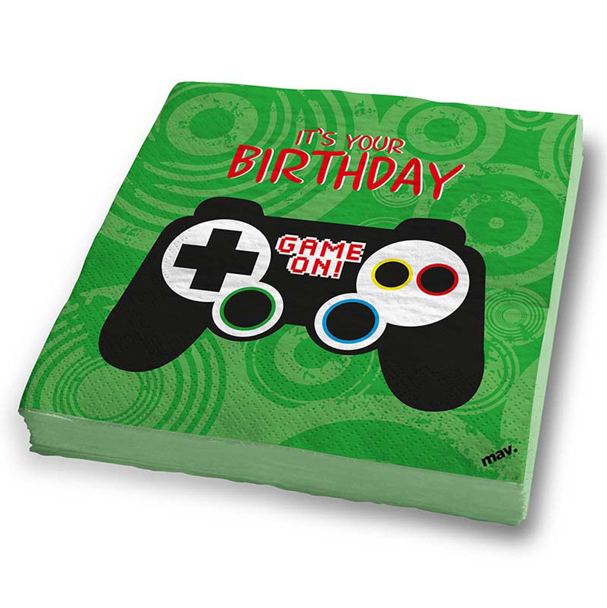Grabo Hängedekoration Servietten Happy Birthday Game günstig online kaufen