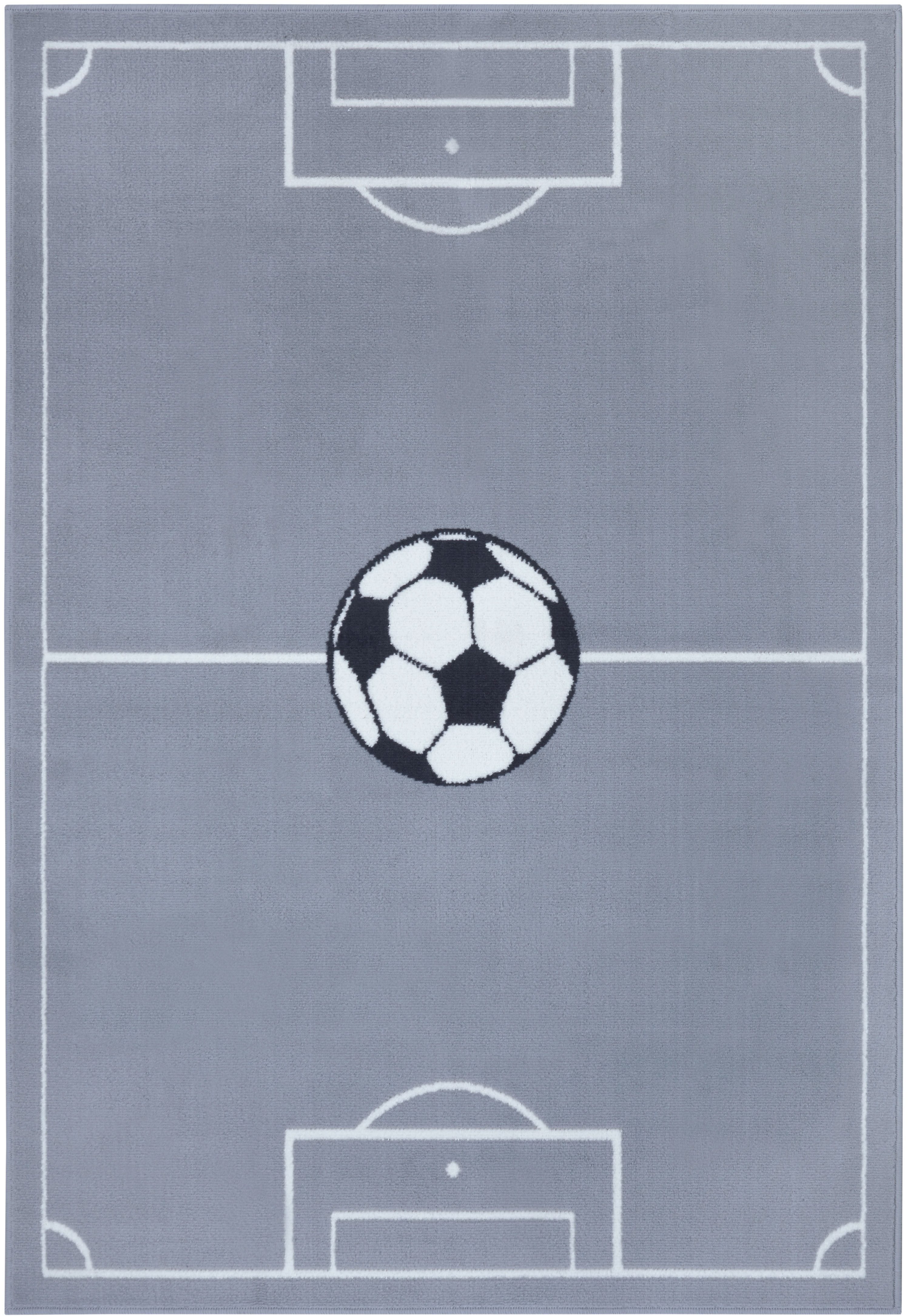 HANSE Home Teppich Estadio, rechteckig, Höhe: 8 mm, Kinderteppich, Spielteppich, Spielunterlage, Fußball, Kinderzimmer