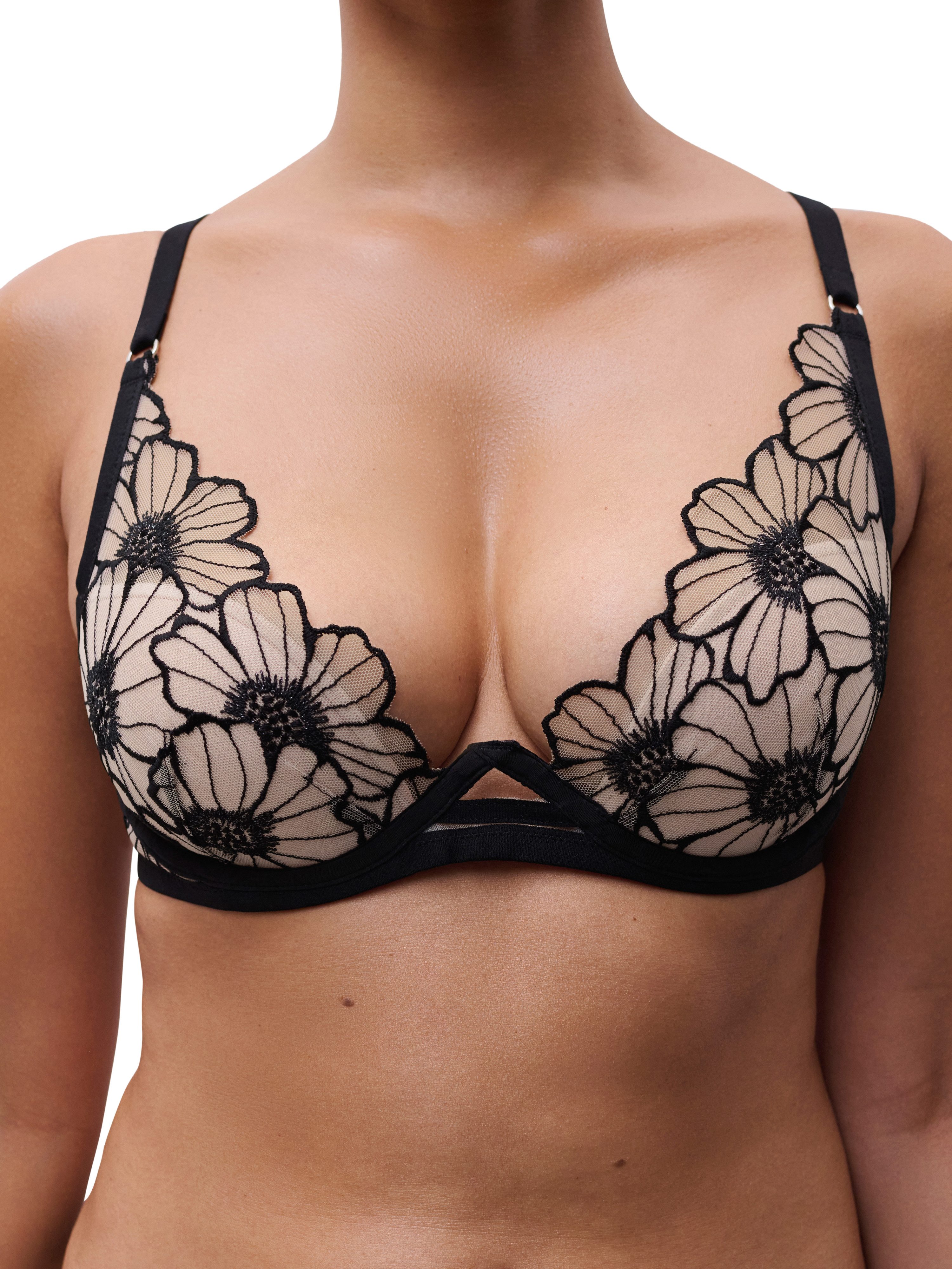 Chantelle T-Shirt-BH LUSH Stickerei, Elastischer Tüll