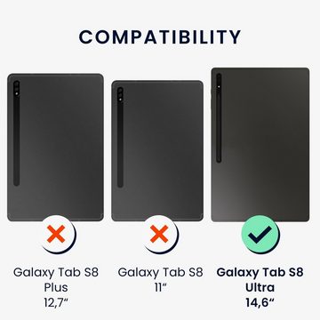 kwmobile Tablet-Hülle Hülle für Samsung Galaxy Tab S8 Ultra / S9 Ultra, Slim Tablet Cover Case Schutzhülle mit Ständer