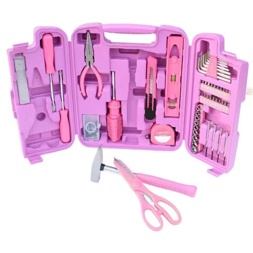 P & K Werkzeugset 96 Teiliges Werkzeugset Werkzeugkoffer in pink absolute H günstig online kaufen