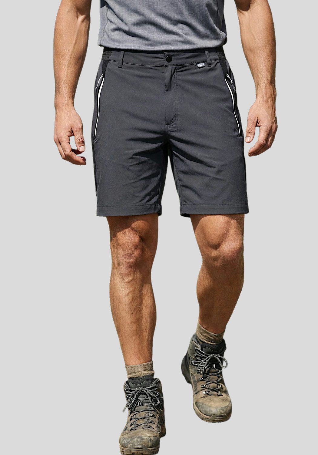 Regatta Shorts Mountain Trekkingshorts Wandershorts Wanderhose (1-tlg) Wasserabweisend, atmungsaktiv, mit Reißverschlusstaschen