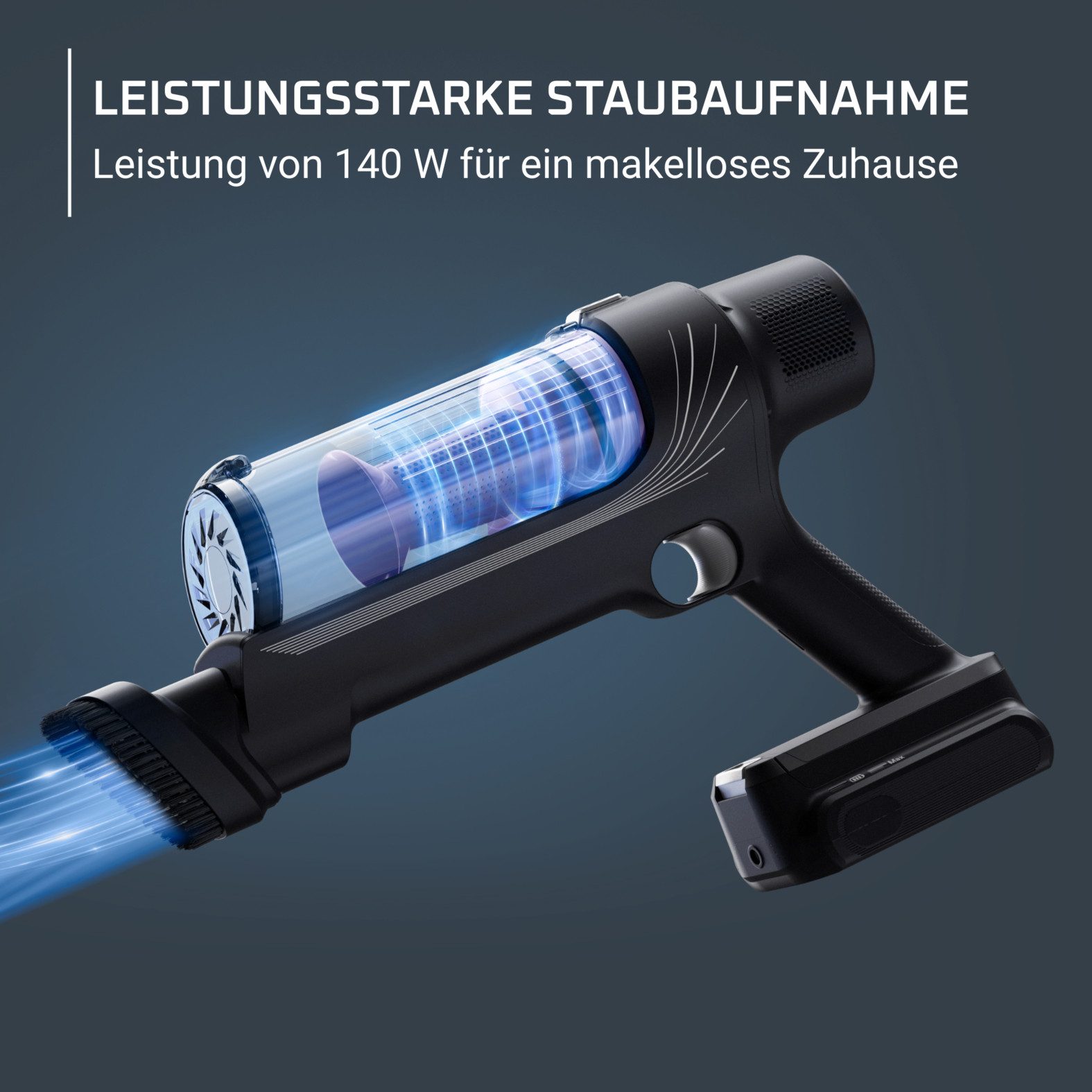 Rowenta Akku-Hand-und Stielstaubsauger X-Pert 7.60, leistungsstarkes Reinigen, aussergewöhnlich leicht, 140 W, beutellos, kabellos, bis zu 45 Min. Laufzeit, langlebiger Akku, LED-Düse, RH6A31