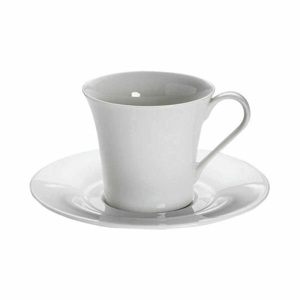 Maxwell & Williams Tasse Round Tempo mit Untertasse, Porzellan