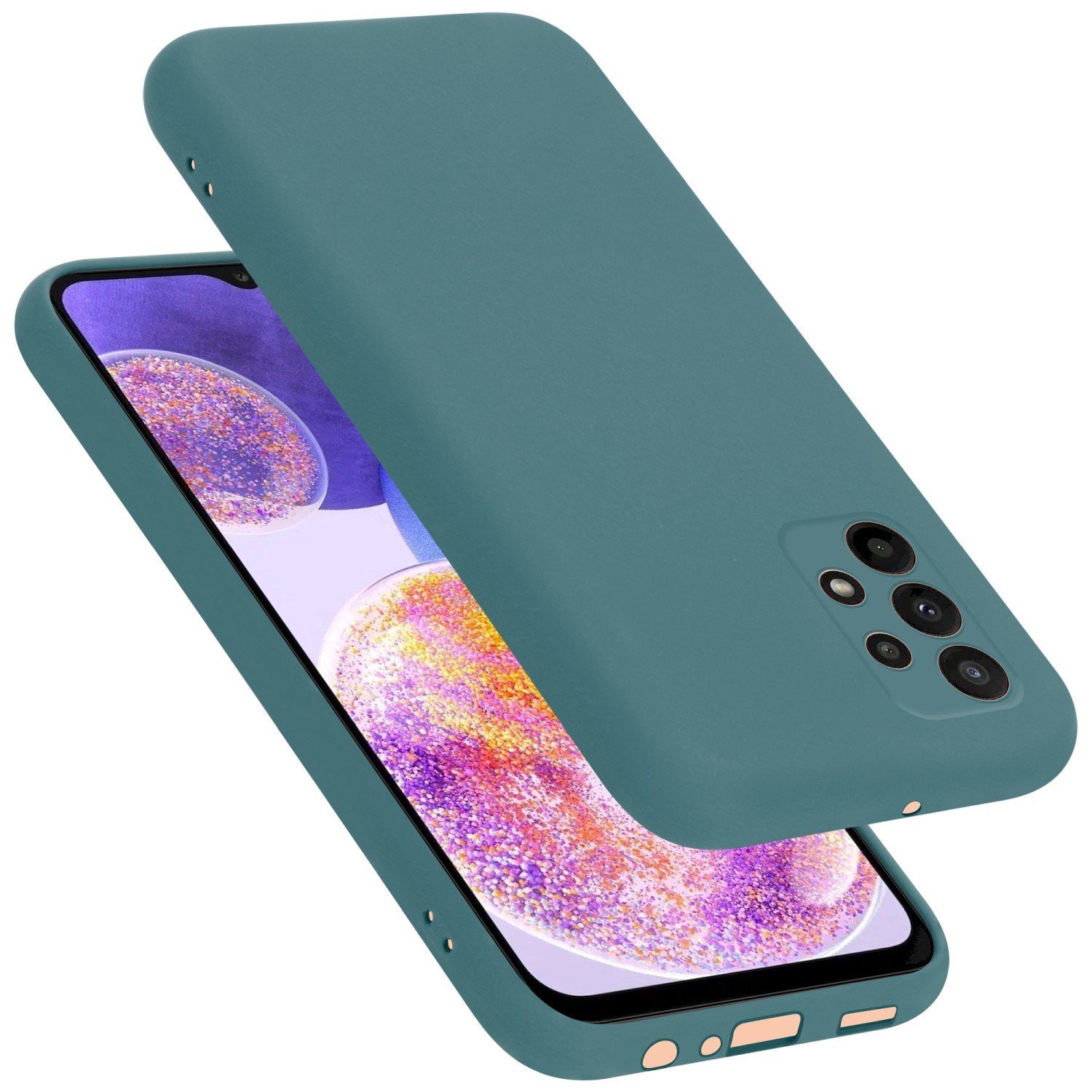 Cadorabo Handyhülle für Samsung Galaxy A23 4G / 5G Hülle Samsung Galaxy A23 4G / 5G, Flexible Hülle TPU Silikon Schutzhülle Back Cover Case