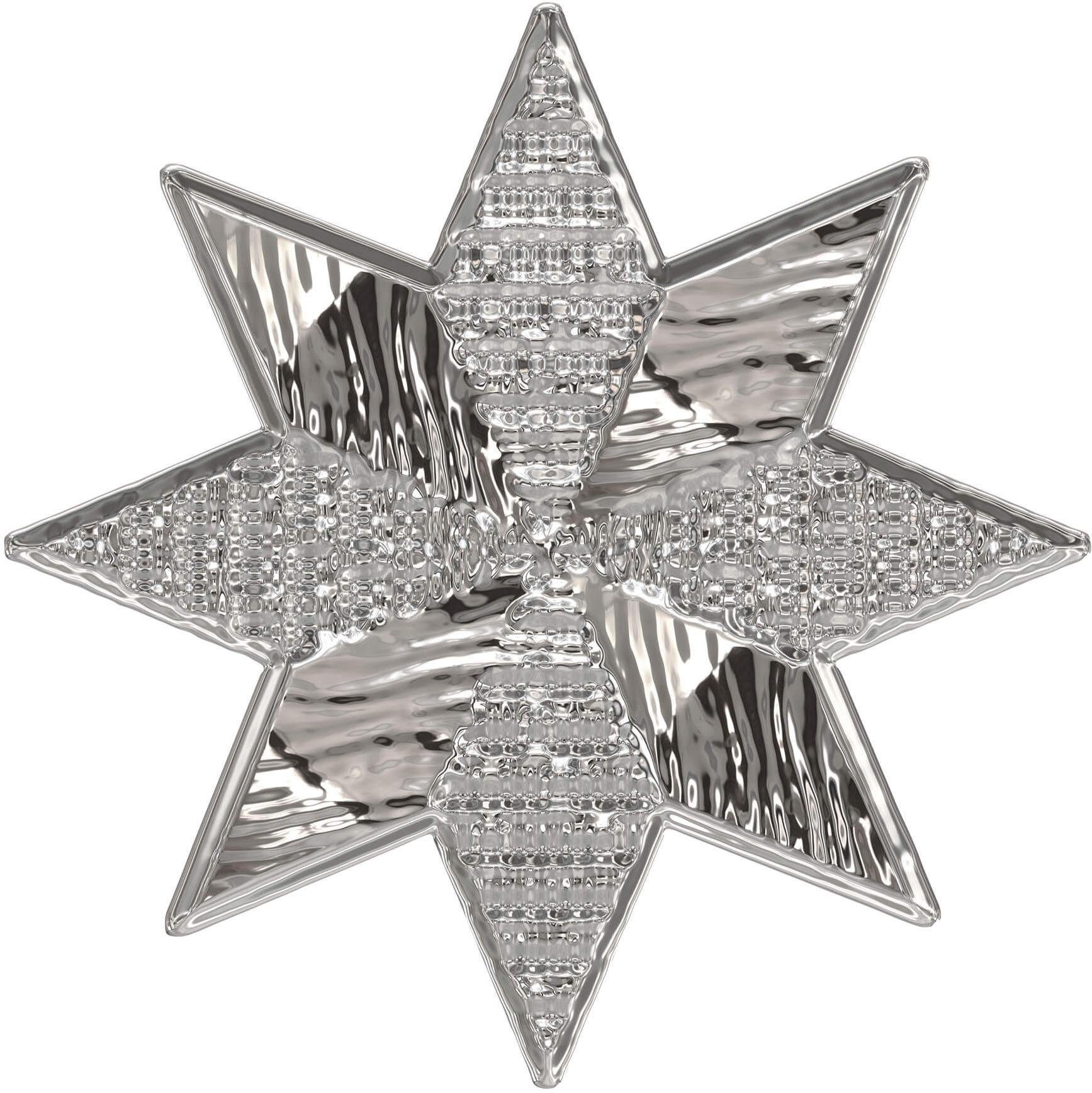 Wall-Art Metallic Silver Wandtattoo Star