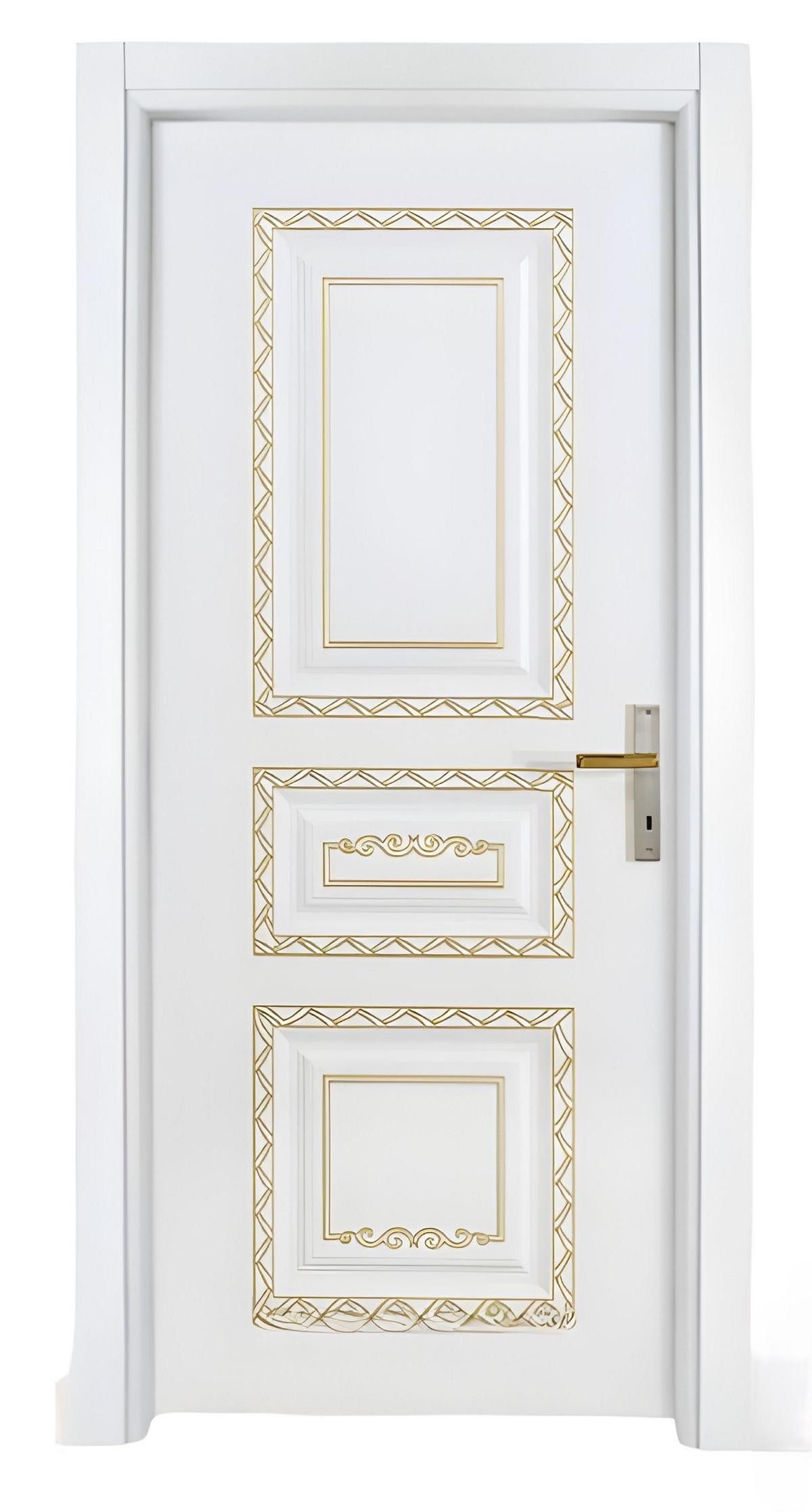 Xlmoebel Zimmertür Weiße Designer Sicherheitstür für Eingänge und Wohnungen, Made in Europa