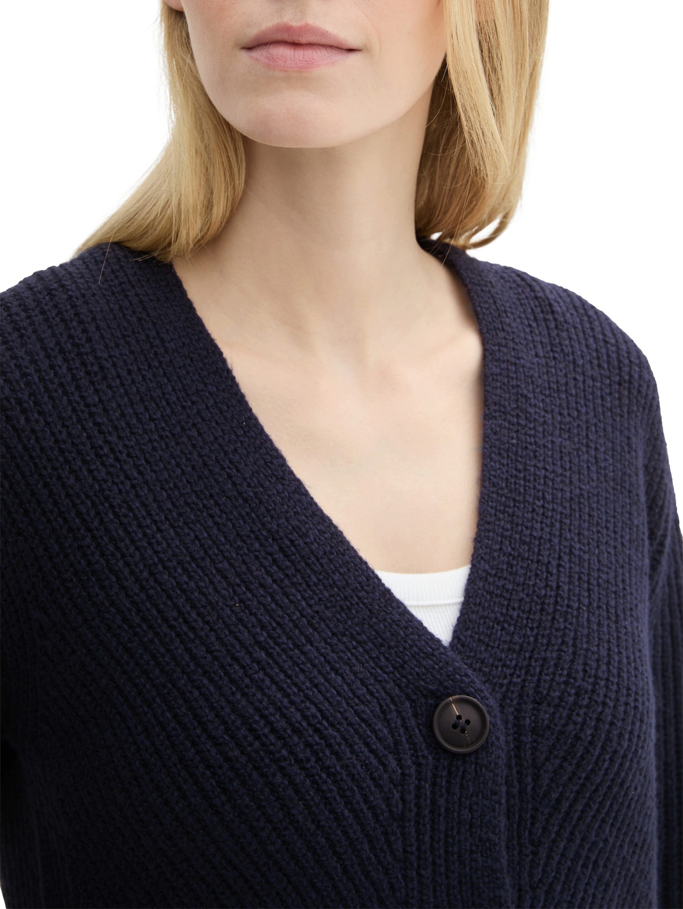 TOM TAILOR Strickjacke mit Knopfleiste