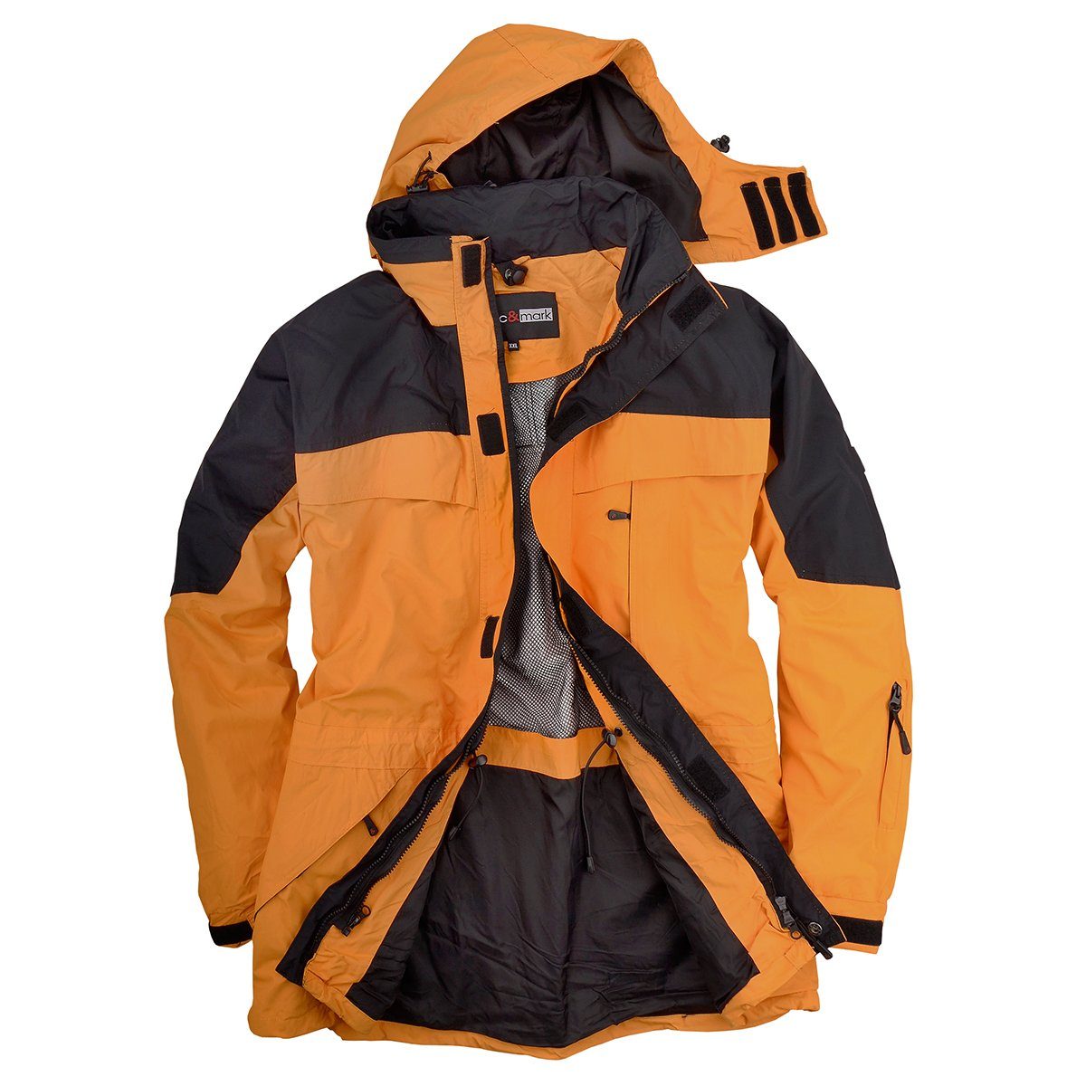 marc & mark Funktionsjacke Marc & Mark 3-in-1 Funktionsjacke XXL softorange günstig online kaufen