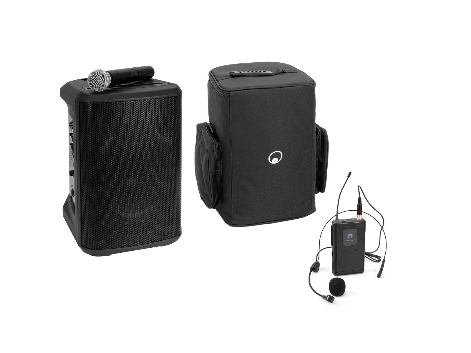OMNITRONIC PORTY-8A Drahtlos-PA-System+Taschensender&Headset & Bag Lautsprechersystem