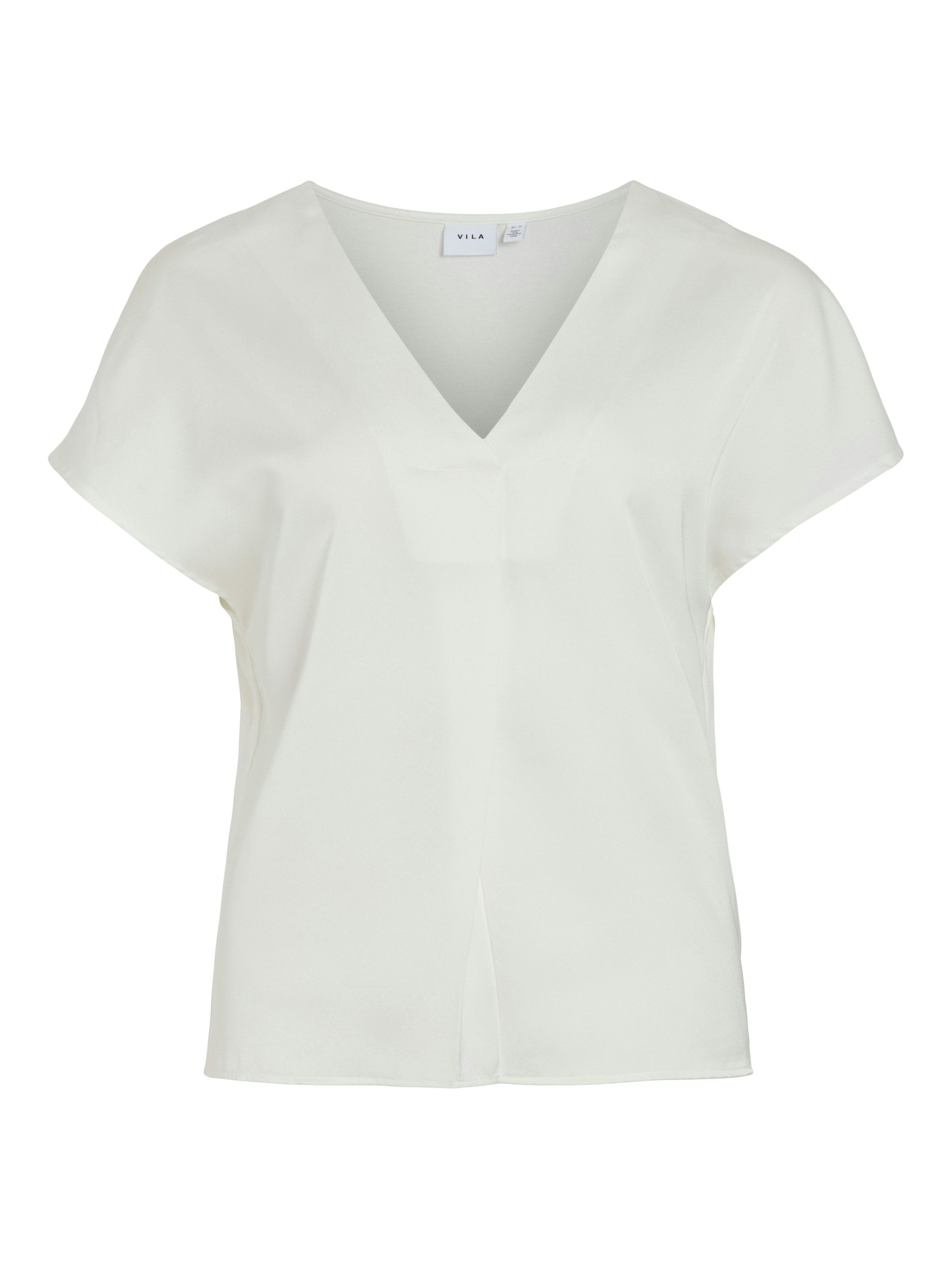 Vila Kurzarmbluse VIELLETTE V-NECK S/S SATIN günstig online kaufen