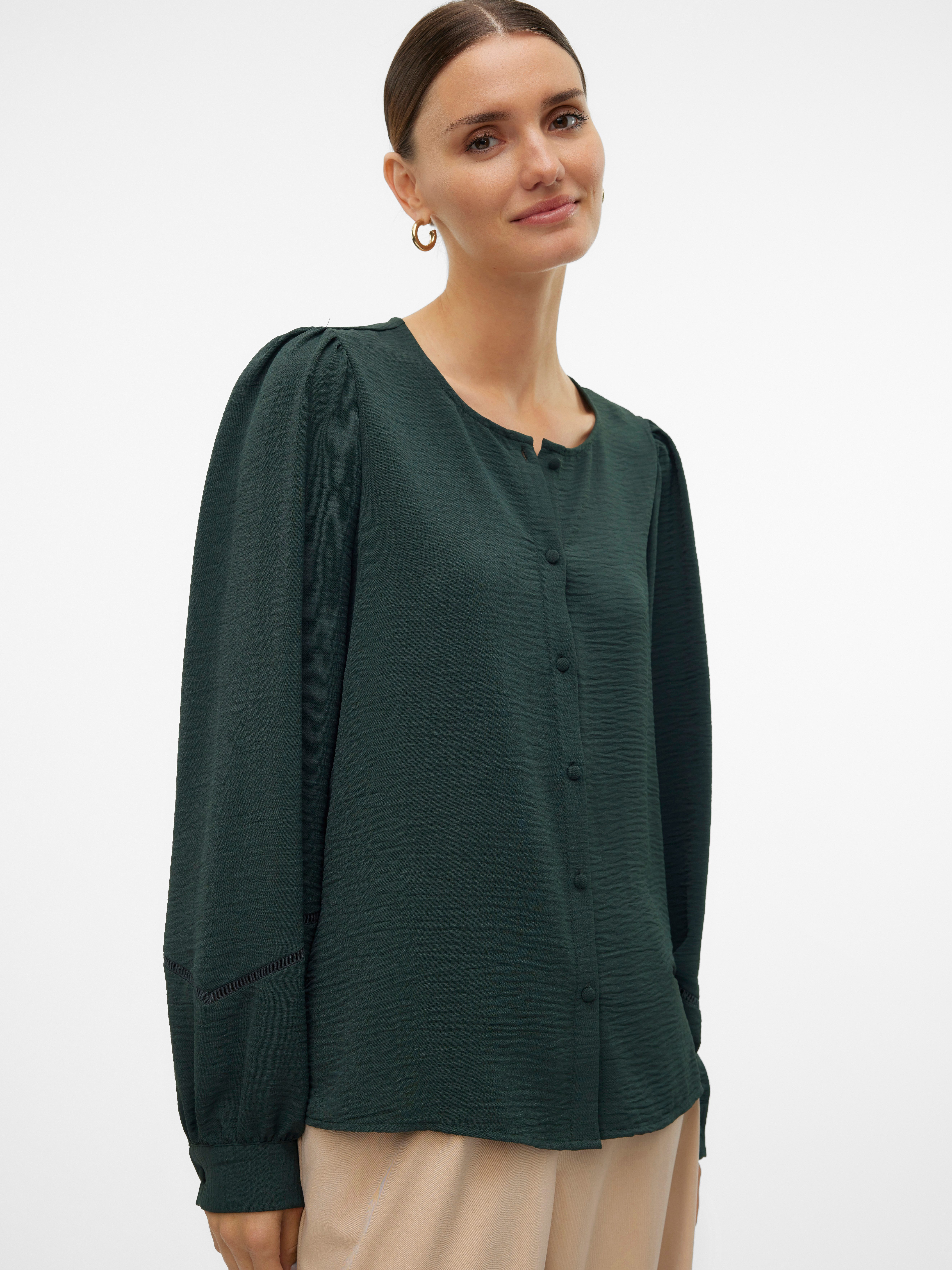 Vero Moda Langarmbluse VMALVA L/S TAPE SHIRT WVN GA günstig online kaufen