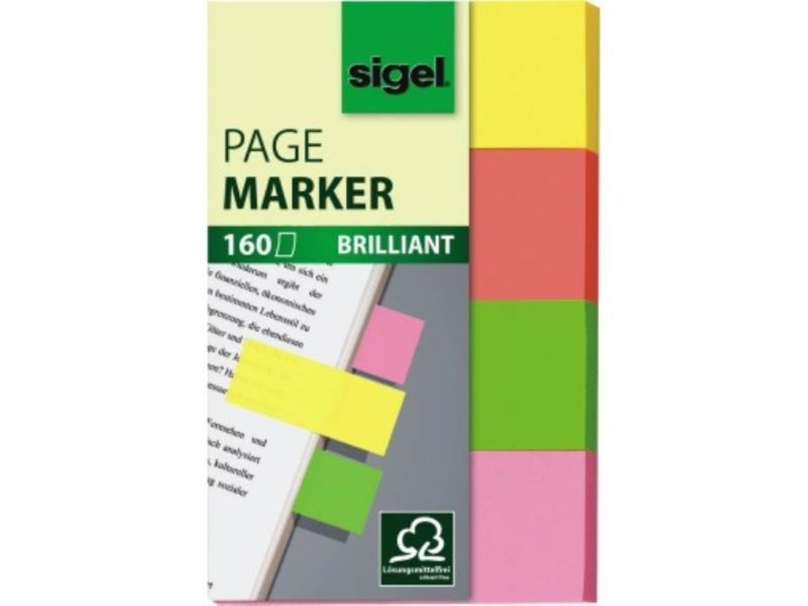 Sigel Marker Sigel Haftmarker Brillant HN630 20x50mm farbig sortiert 4 St./Pack. Zu
