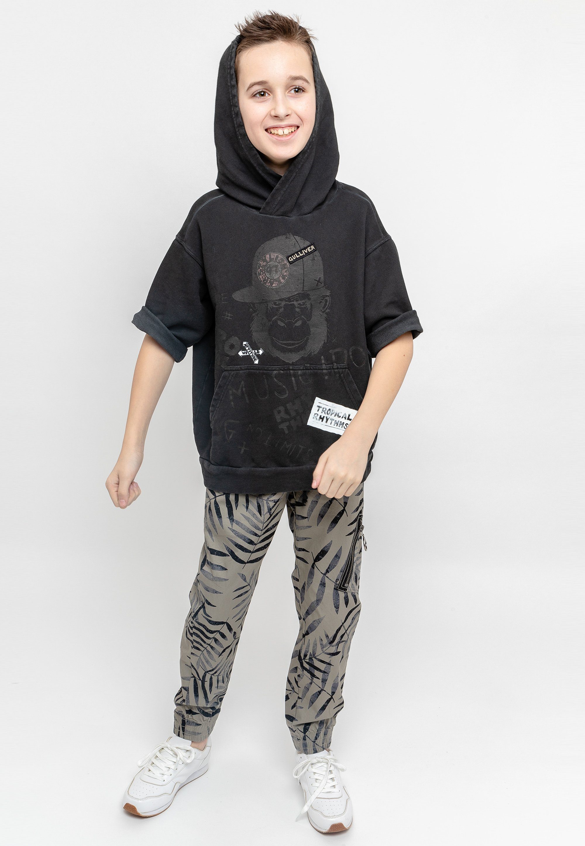 Gulliver Kapuzensweatshirt mit stylischem Animal Print