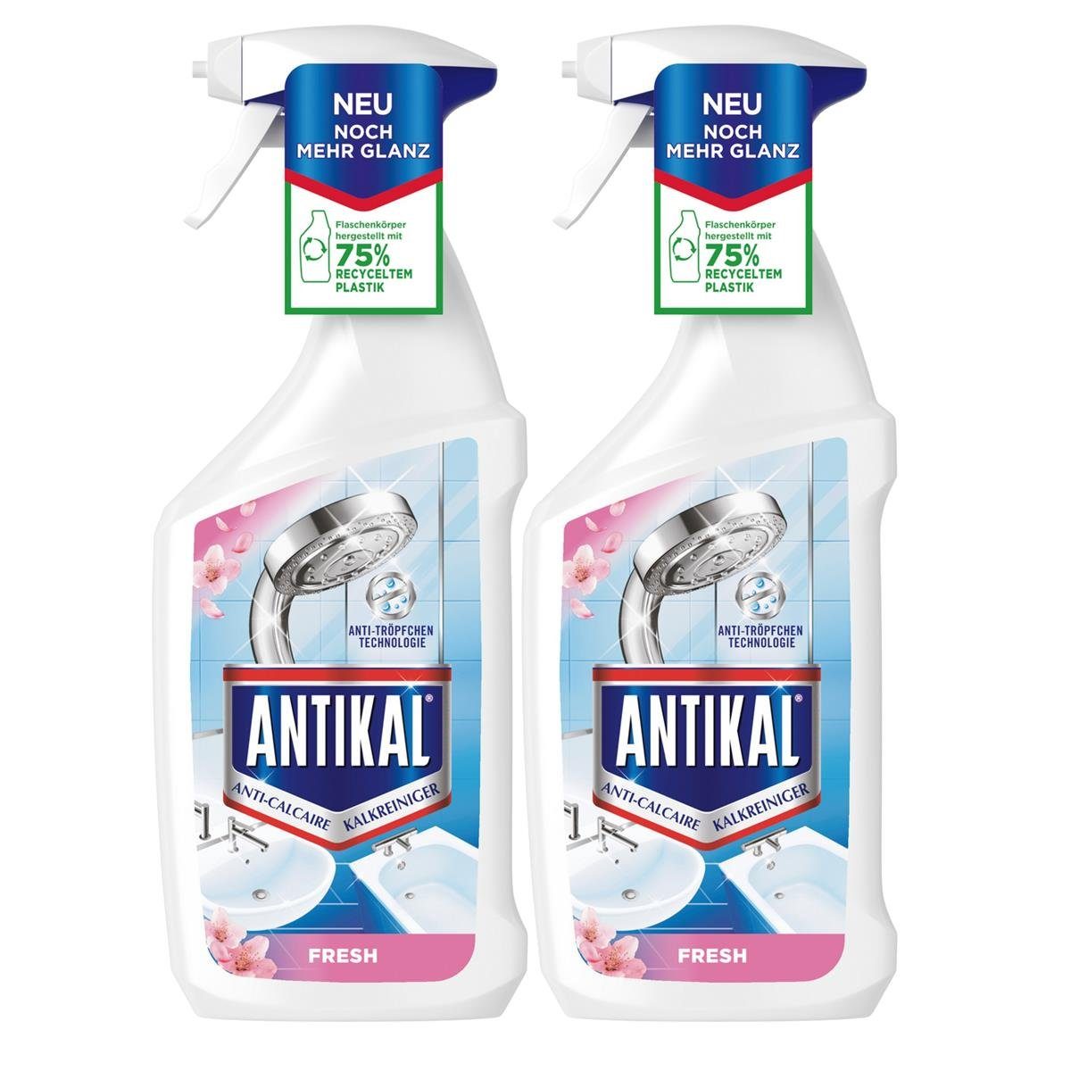 Antikal Antikal Kalkreiniger Fresh 700ml - Badezimmerreiniger (2er Pack) Badreiniger