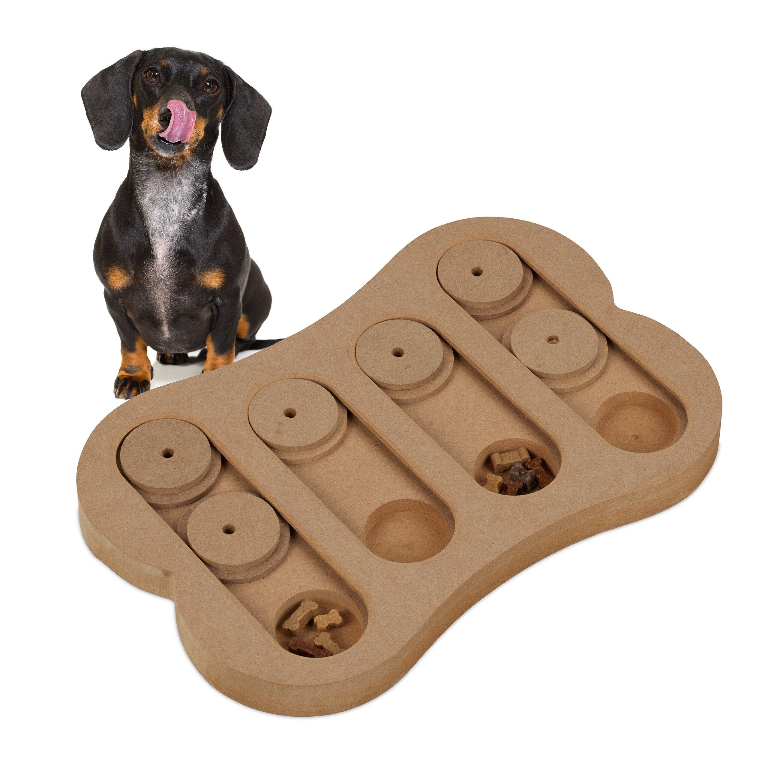 relaxdays Tier-Intelligenzspielzeug Intelligenzspielzeug für Hunde, Faserpl günstig online kaufen