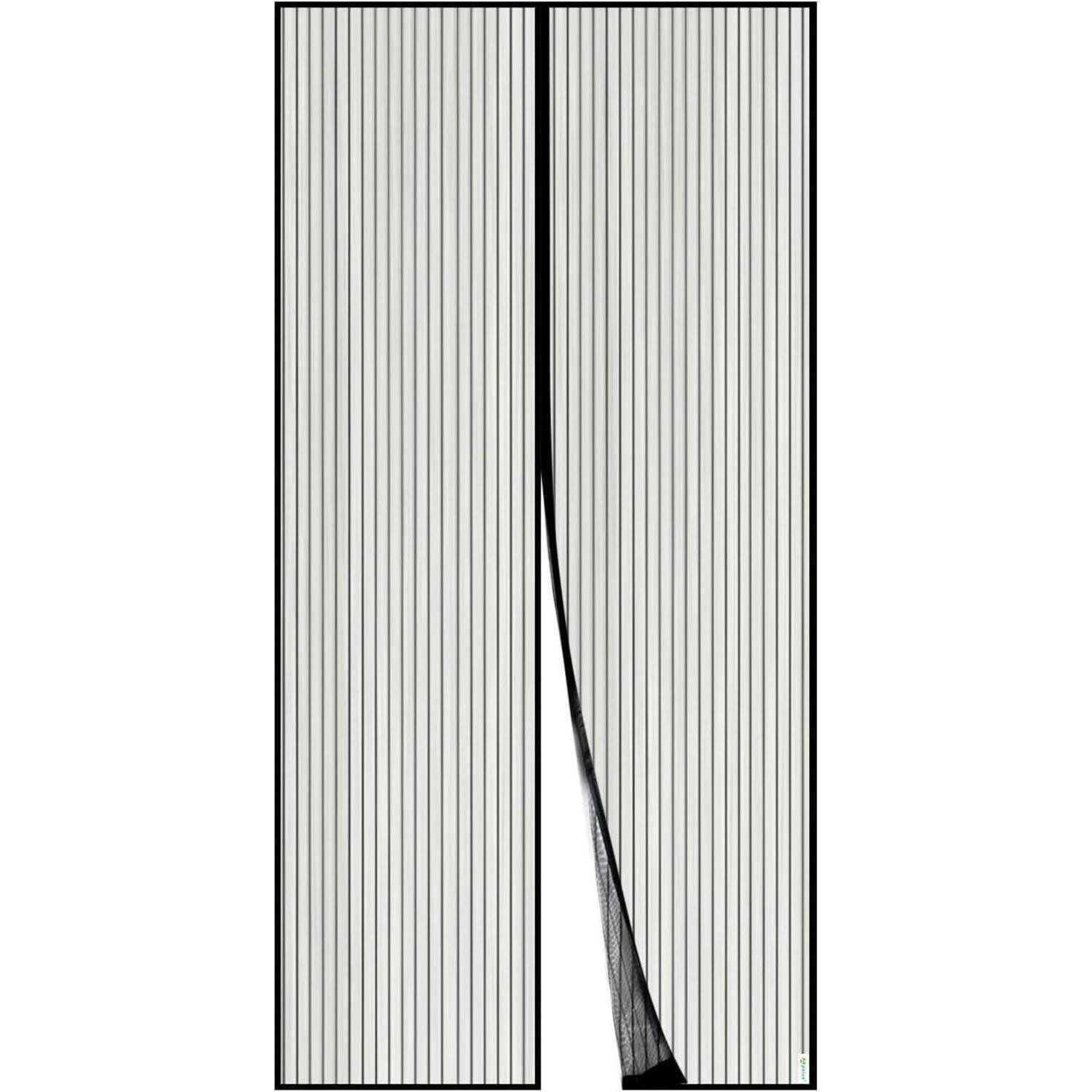 LuxusKollektion Moskitonetz Fliegengitter Tür Magnetvorhang Insektenschutz 110x240 cm Schwarz