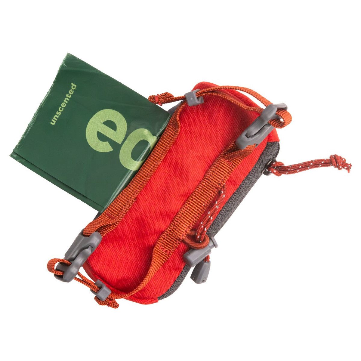 Ruffwear Hundekotbeutel Kotbeuteltasche Stash Bag Mini Pickup Bag Dispenser Red Canyon