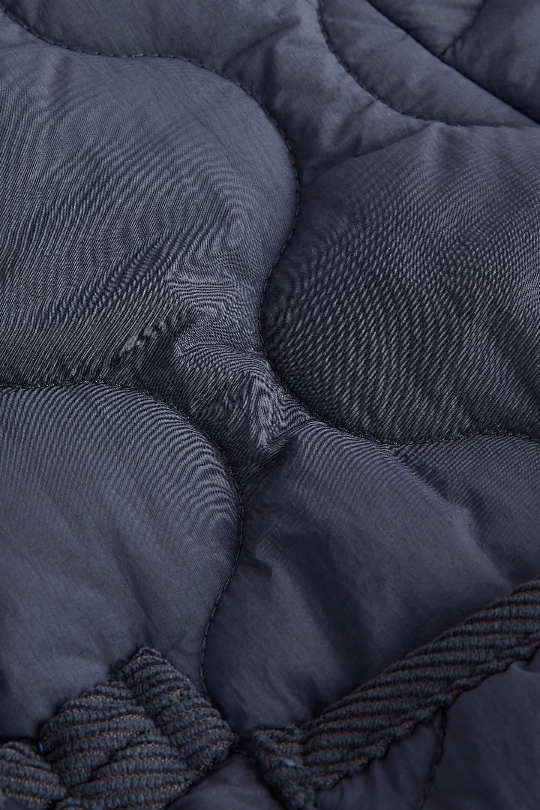 Next Dufflecoat Spritzwasserabweisender Dufflecoat mit Cordkragen (1-tlg)