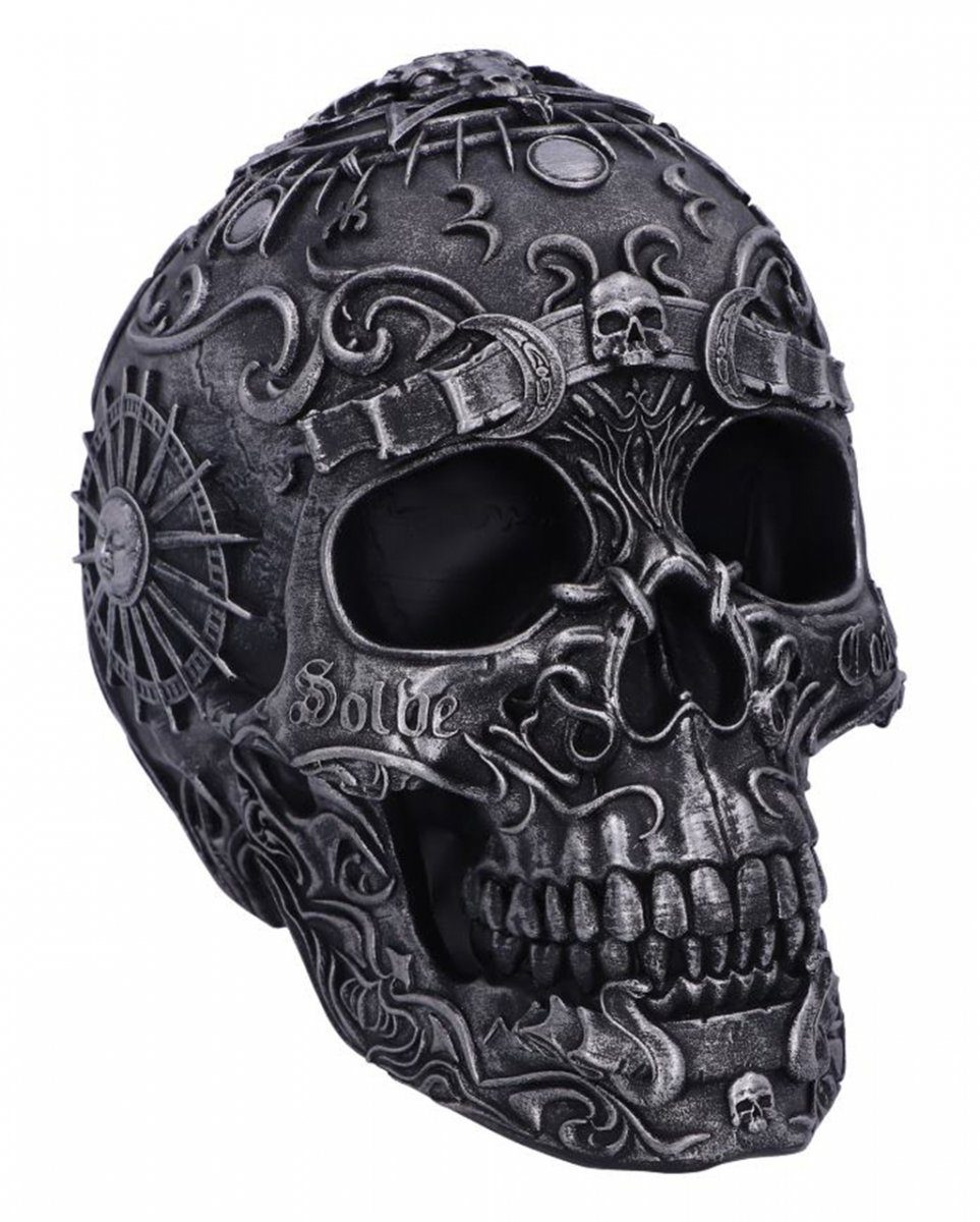 Dekofigur Okkulter Totenkopf ";Baphomet's Worship"