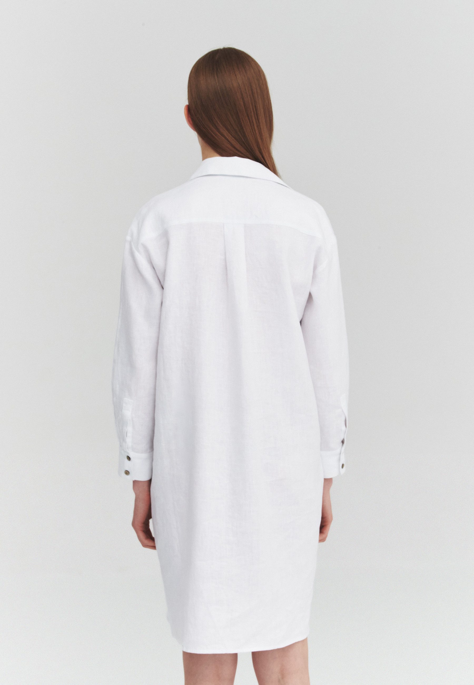 TATUUM Midikleid Leinenhemdkleid - Alira