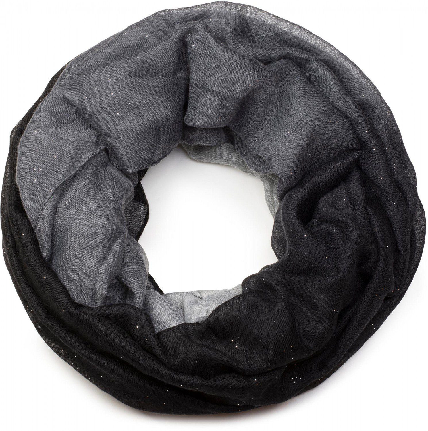 styleBREAKER Loop Glitzer Loop mit Farbverlauf, (1-St)