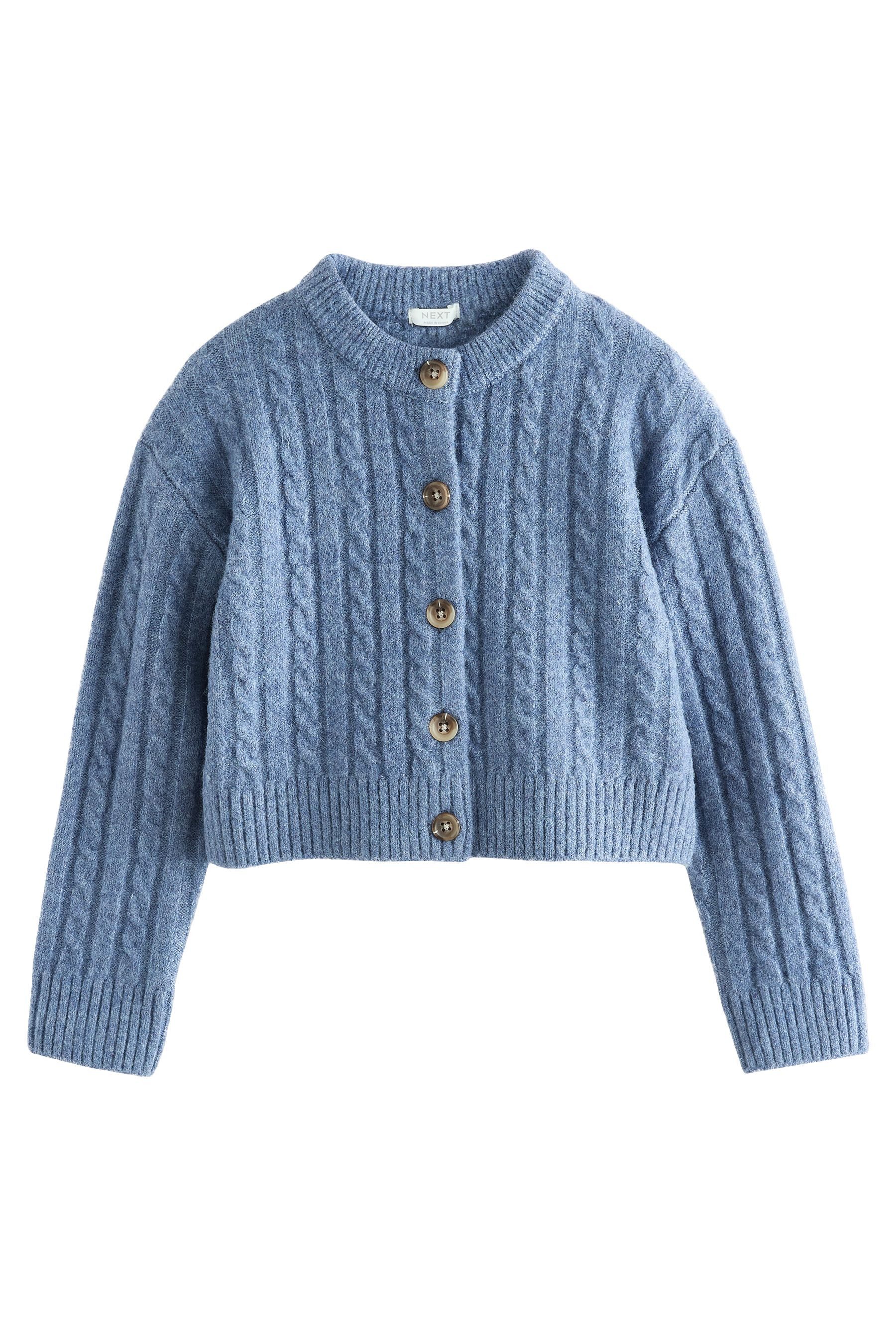 Strickjacke Strickjacke mit Zopfmuster