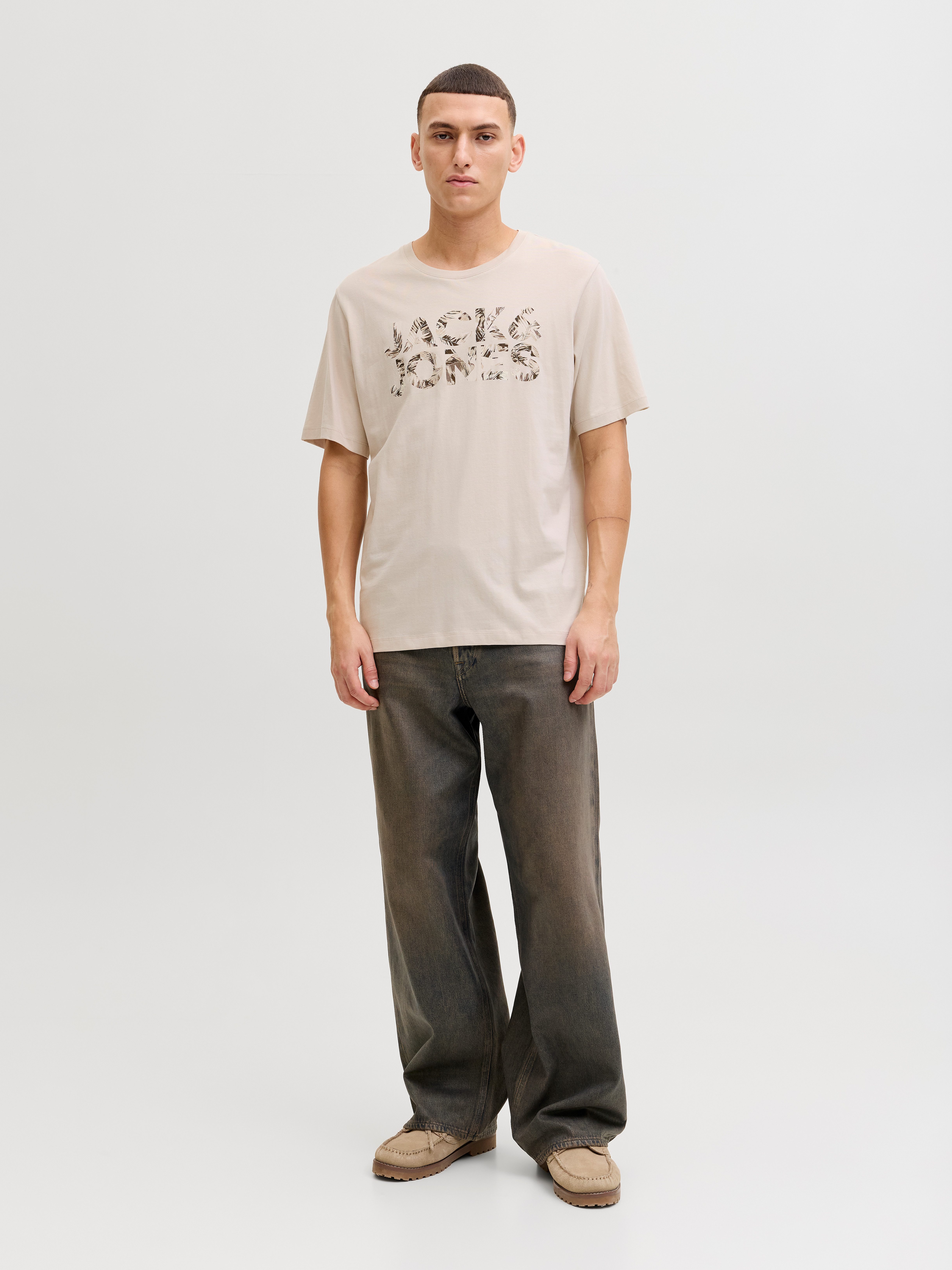 Jack & Jones Kurzarmshirt JJEJEFF LOGO TEE SS SN mit Logoprint – Bild 4 von 5