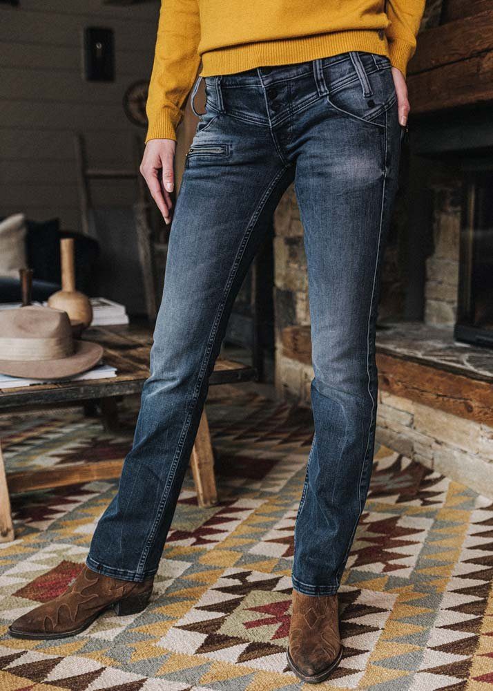 Freeman T. Porter Straight-Jeans »Amelie Stretch Denim Flaxton« online  kaufen | OTTO