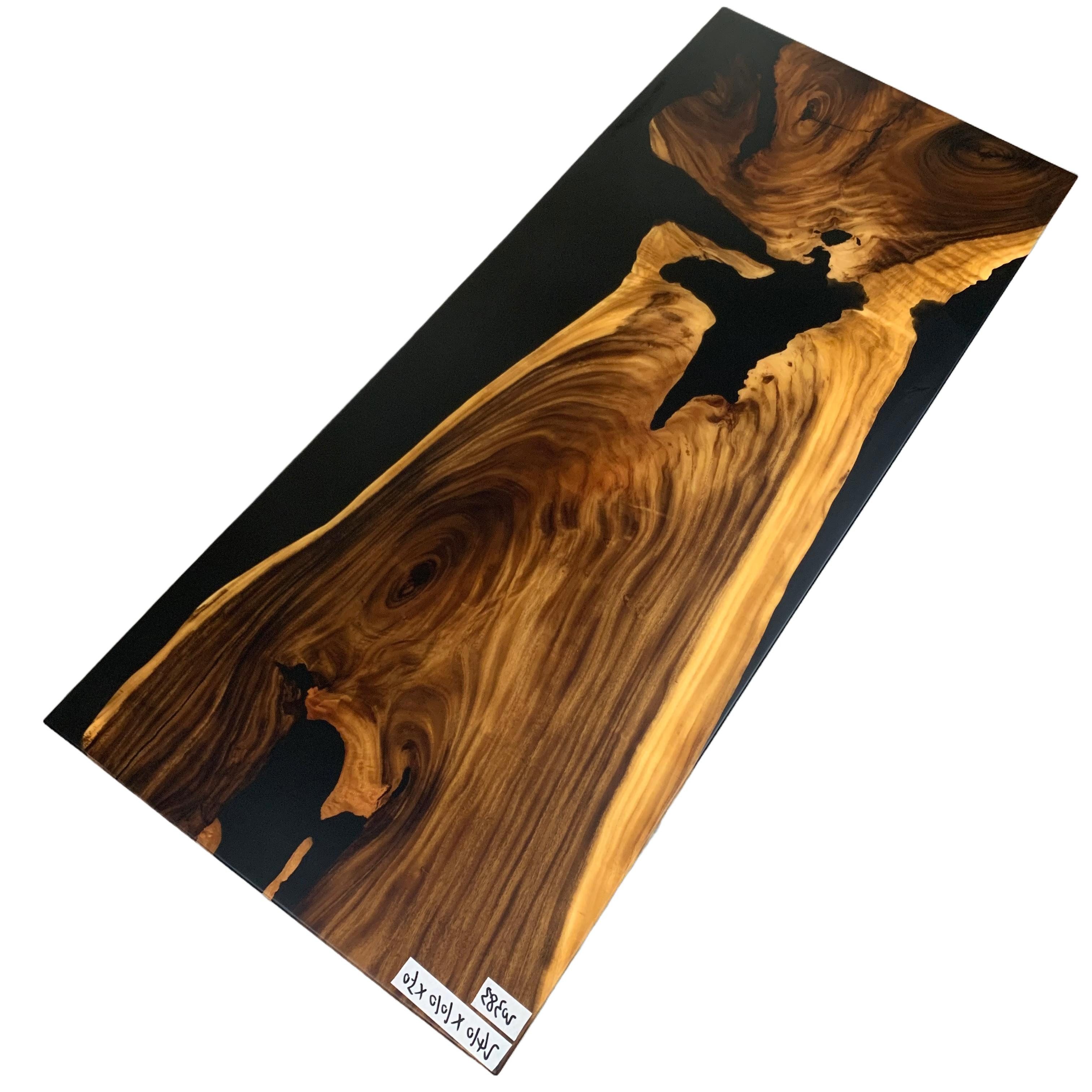 Xlmoebel Esstisch Neuer Flusstisch aus massivem Holz mit Epoxidharz, Esstisch River (1-St., Esstisch), Hergestellt in Europa