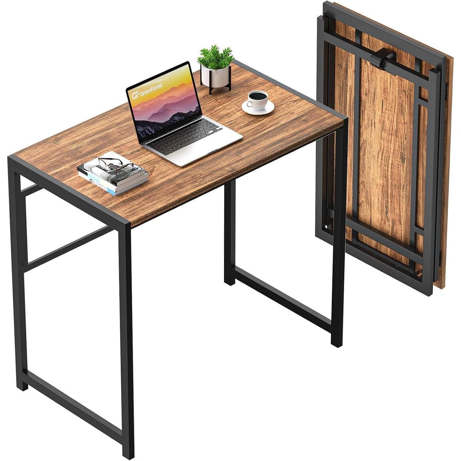 LuxusKollektion Klapptisch Kleiner Schreibtisch Klappbar 100x48cm Weiß Stab günstig online kaufen