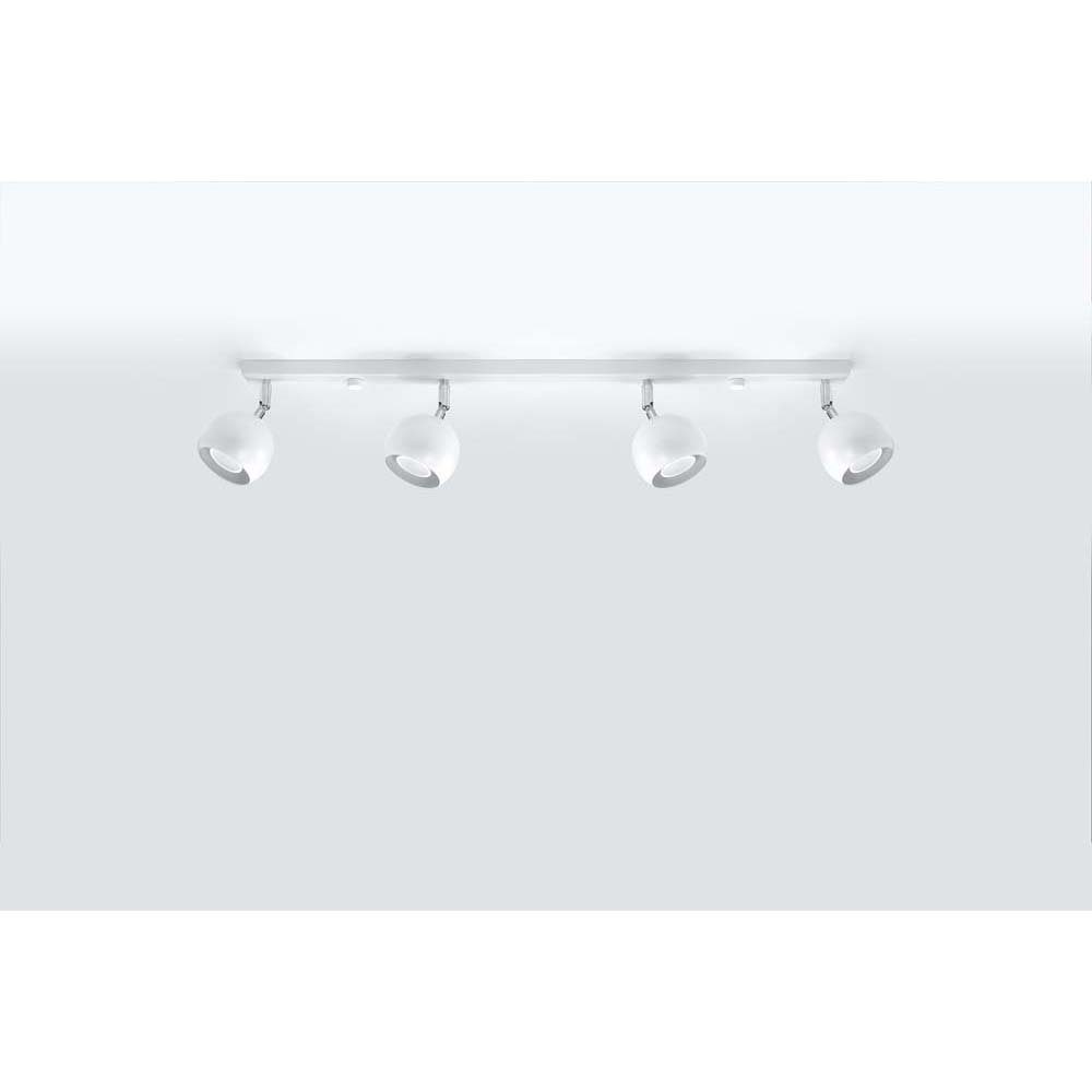etc-shop LED Deckenspot, Leuchtmittel Weiß Deckenlampe L inklusive, Wohnzimmer cm 80 Spots bewegliche nicht Deckenleuchte