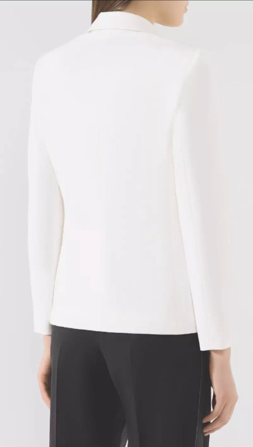 BRUNELLO CUCINELLI Jackenblazer Sakko Jacke mit Perlenverzierung und Metallic-Crêpe-Besatz Schimmernde Metallic-Crepe-Revers für einen Tuxedo-inspirierten Look