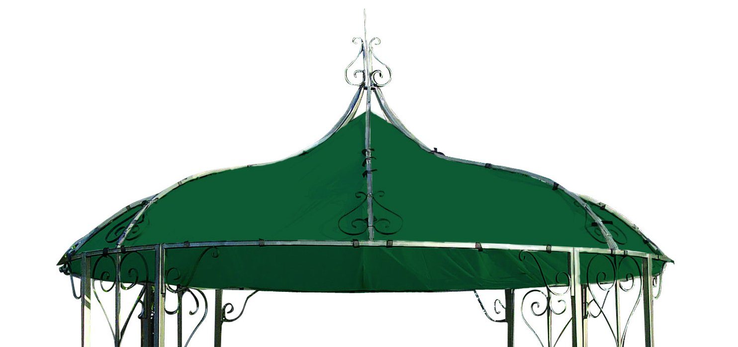 DEGAMO Pavillon-Ersatzdach BURMA, rund 300cm, Polyester PVC-beschichtet grün, wasserdicht