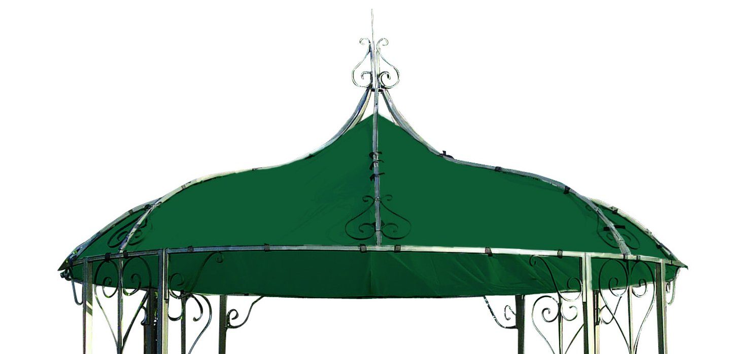 DEGAMO Pavillonersatzdach BURMA, rund 300cm, Polyester PVC-beschichtet  grün, wasserdicht