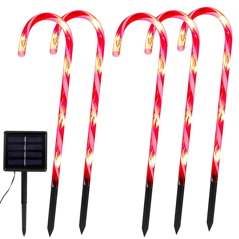 LMaxhome LED-Lichterkette Solar Weihnachten Zuckerstangen Lichter günstig online kaufen