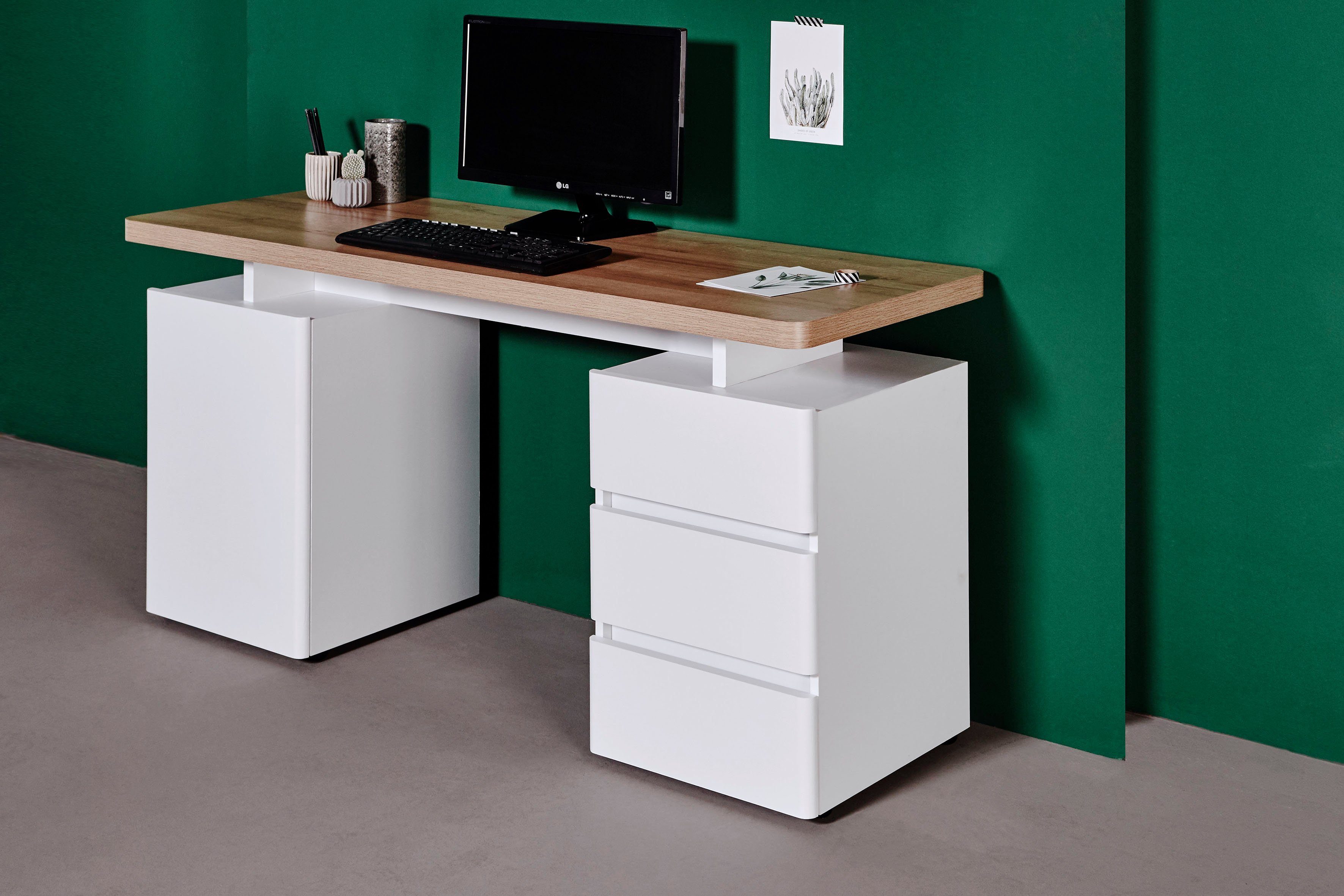 Jahnke Schreibtisch CU-LIBRE C 250, wechselseitig günstig online kaufen