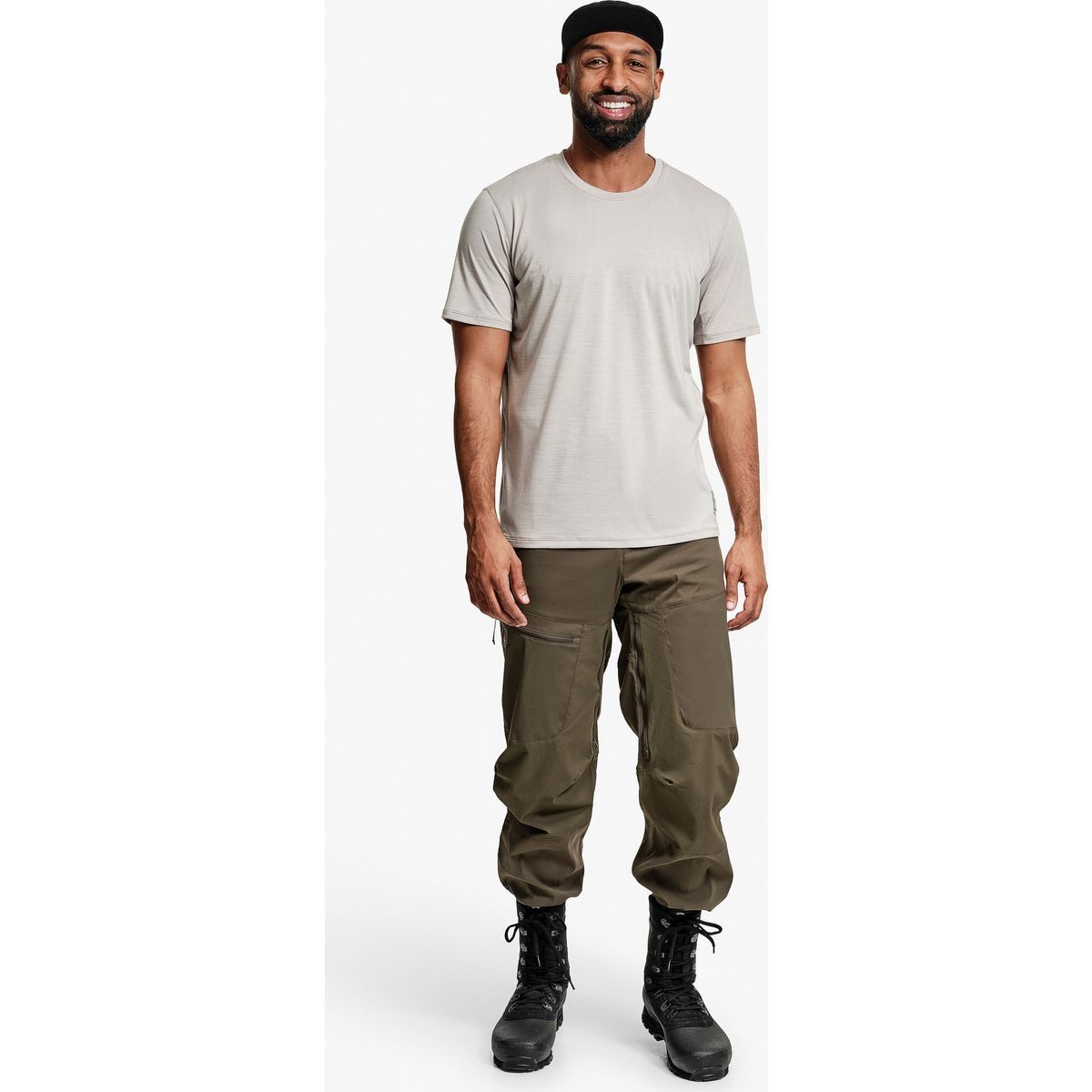 Lundhags Kurzarmshirt Tived T-shirt M Langärmliges T-Shirt aus 100% Merinowolle für optimalen Komfort und