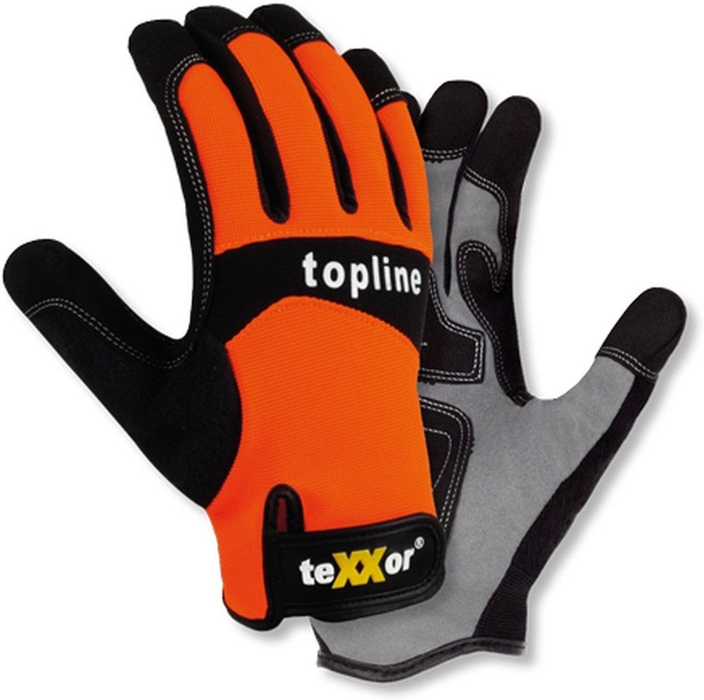 teXXor Arbeitshandschuh-Set Topline Kunstleder-Handschuhe Irvine